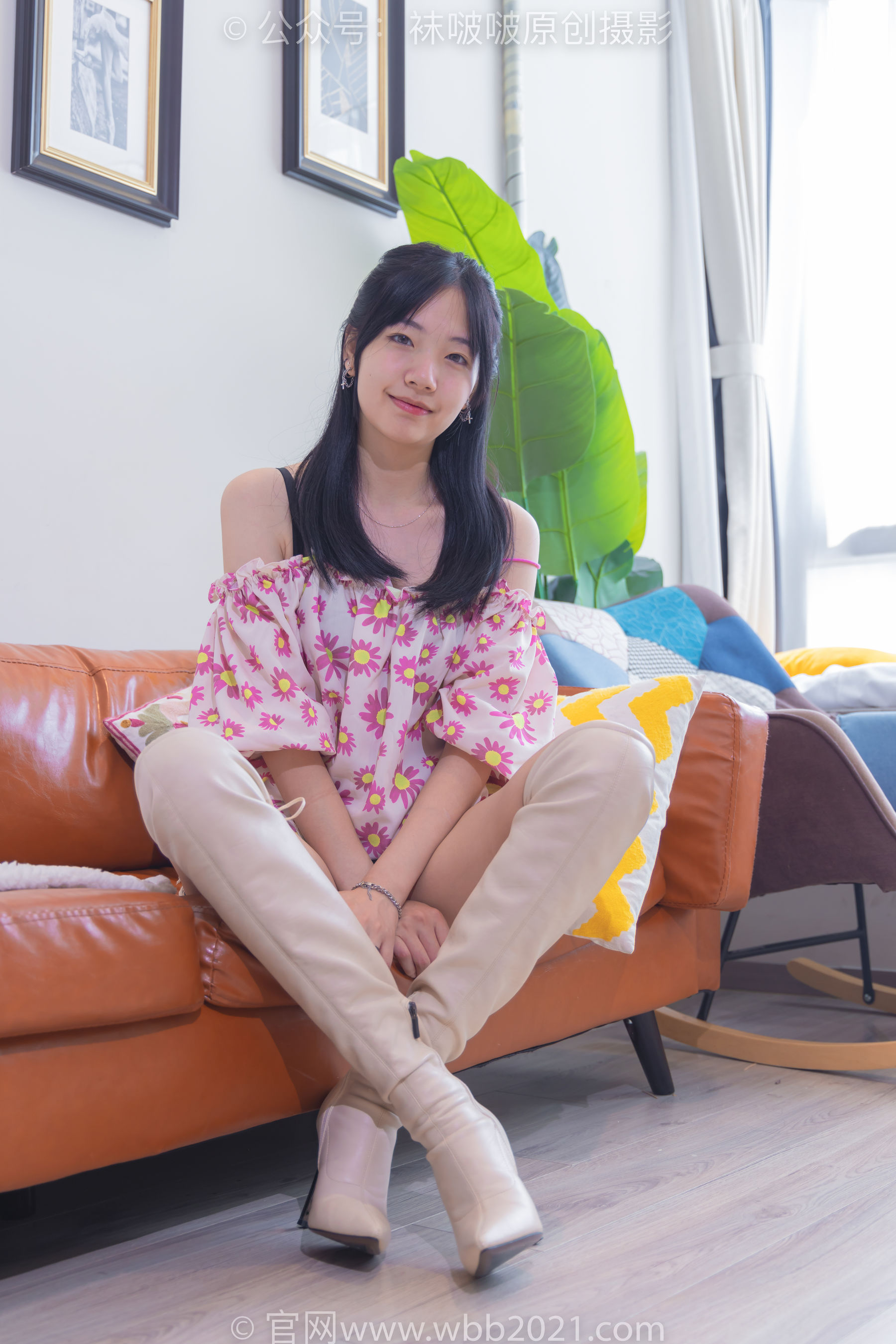 BoBoSocks袜啵啵 No.308 小甜豆 -长靴、白棉袜、裸足
