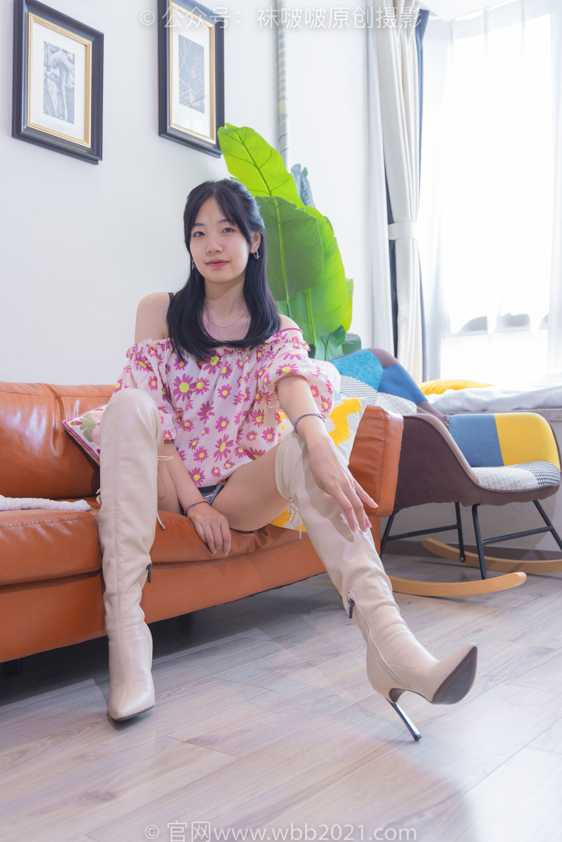 BoBoSocks袜啵啵 No.308 小甜豆 -长靴、白棉袜、裸足