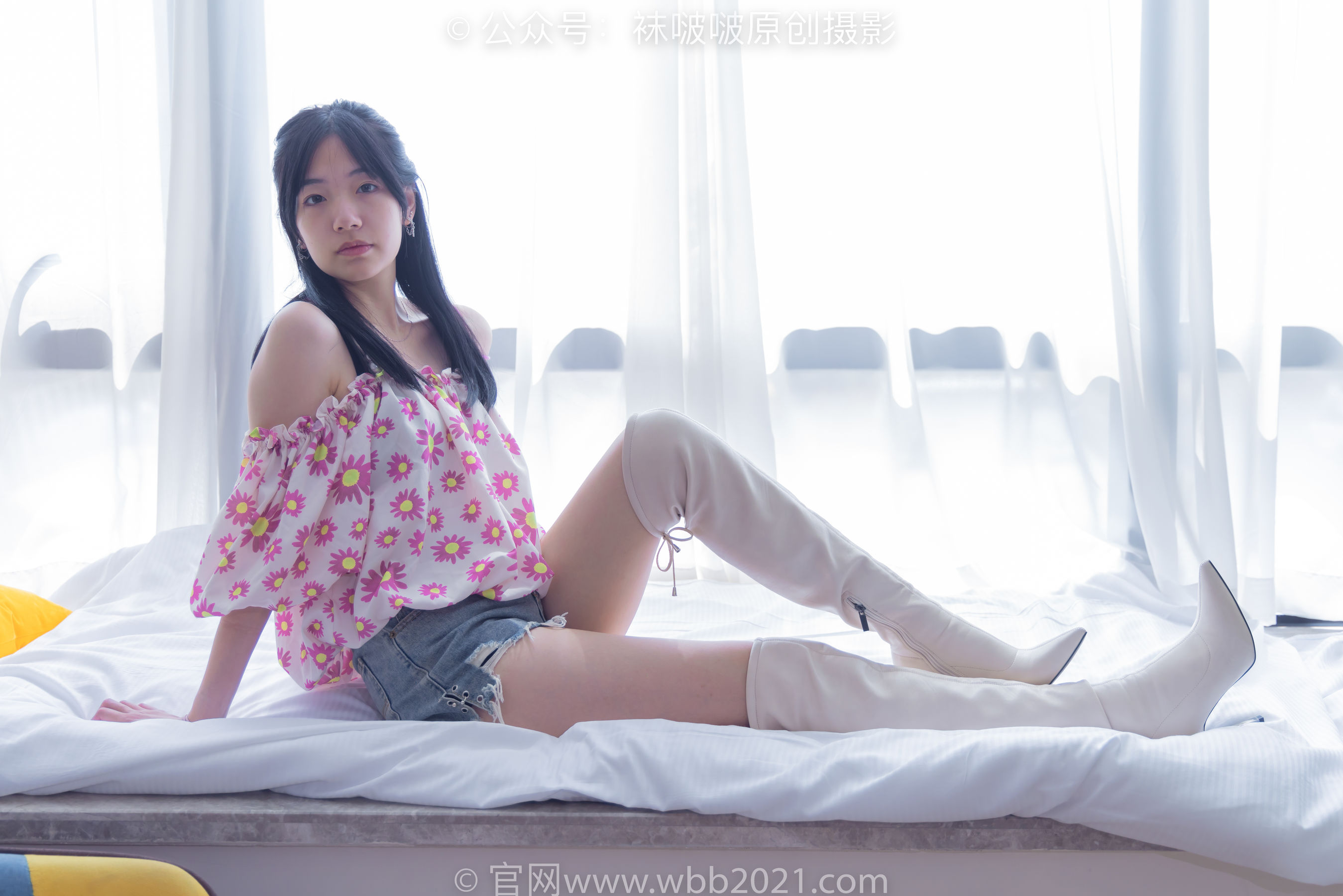 BoBoSocks袜啵啵 No.308 小甜豆 -长靴、白棉袜、裸足