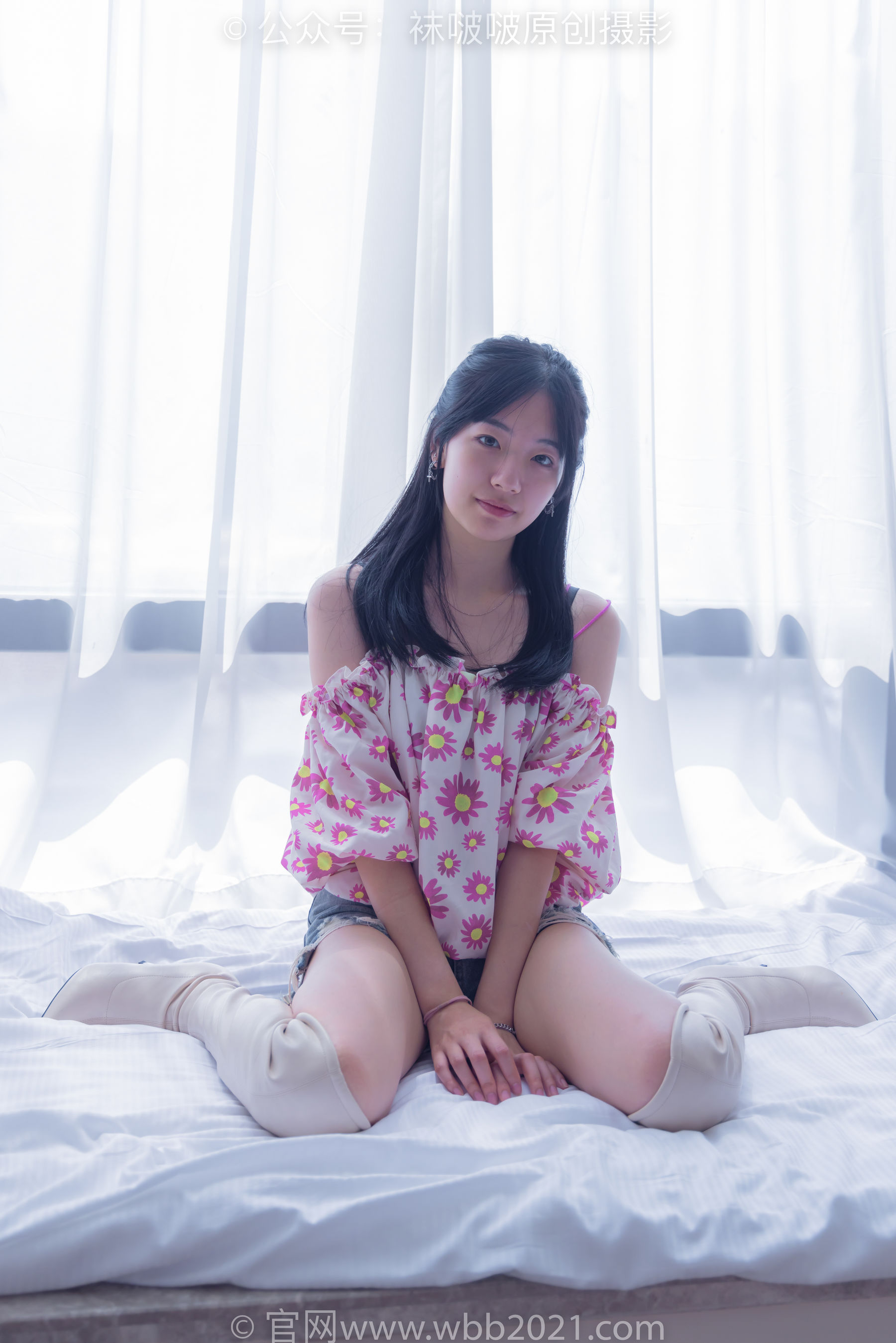 BoBoSocks袜啵啵 No.308 小甜豆 -长靴、白棉袜、裸足