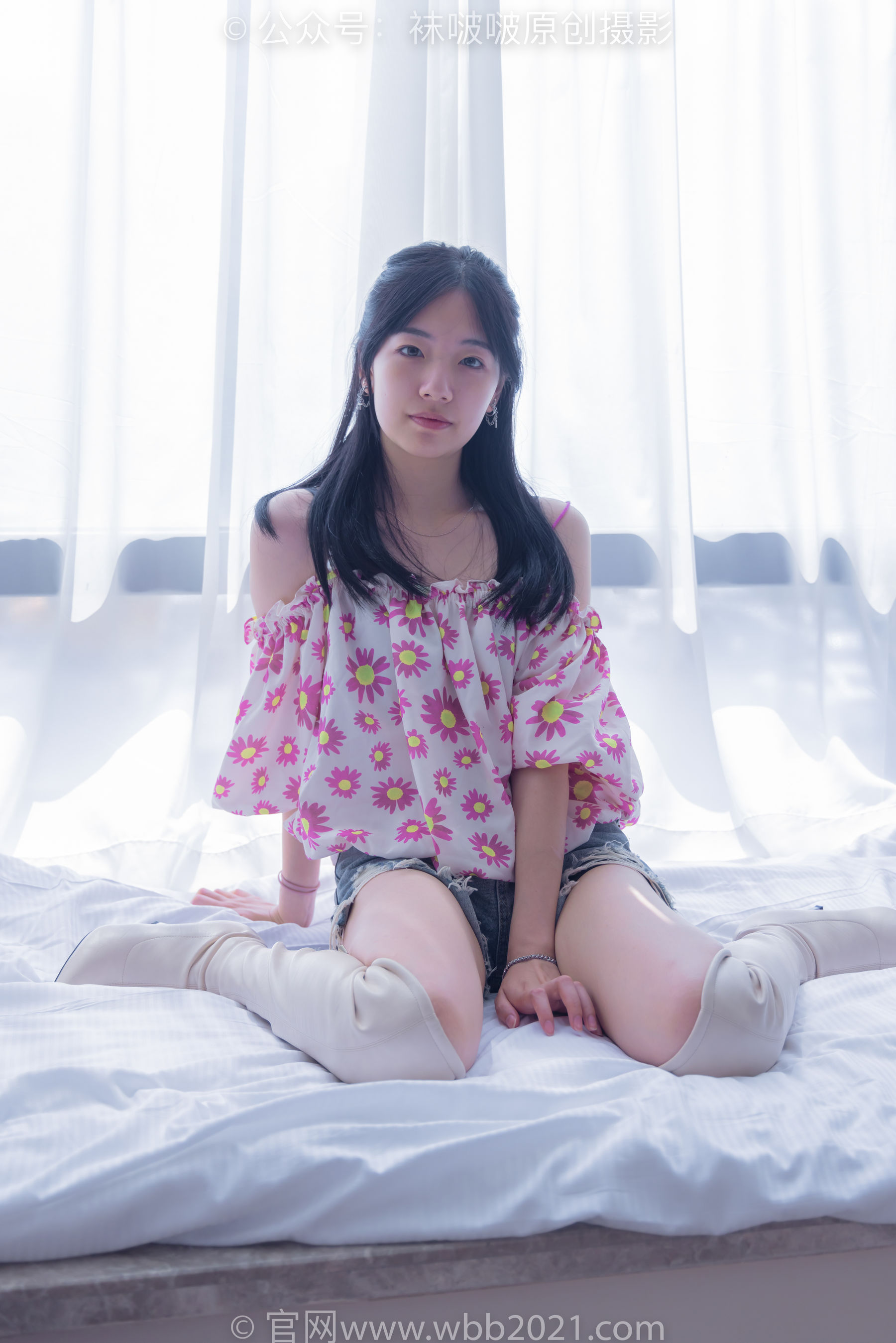 BoBoSocks袜啵啵 No.308 小甜豆 -长靴、白棉袜、裸足