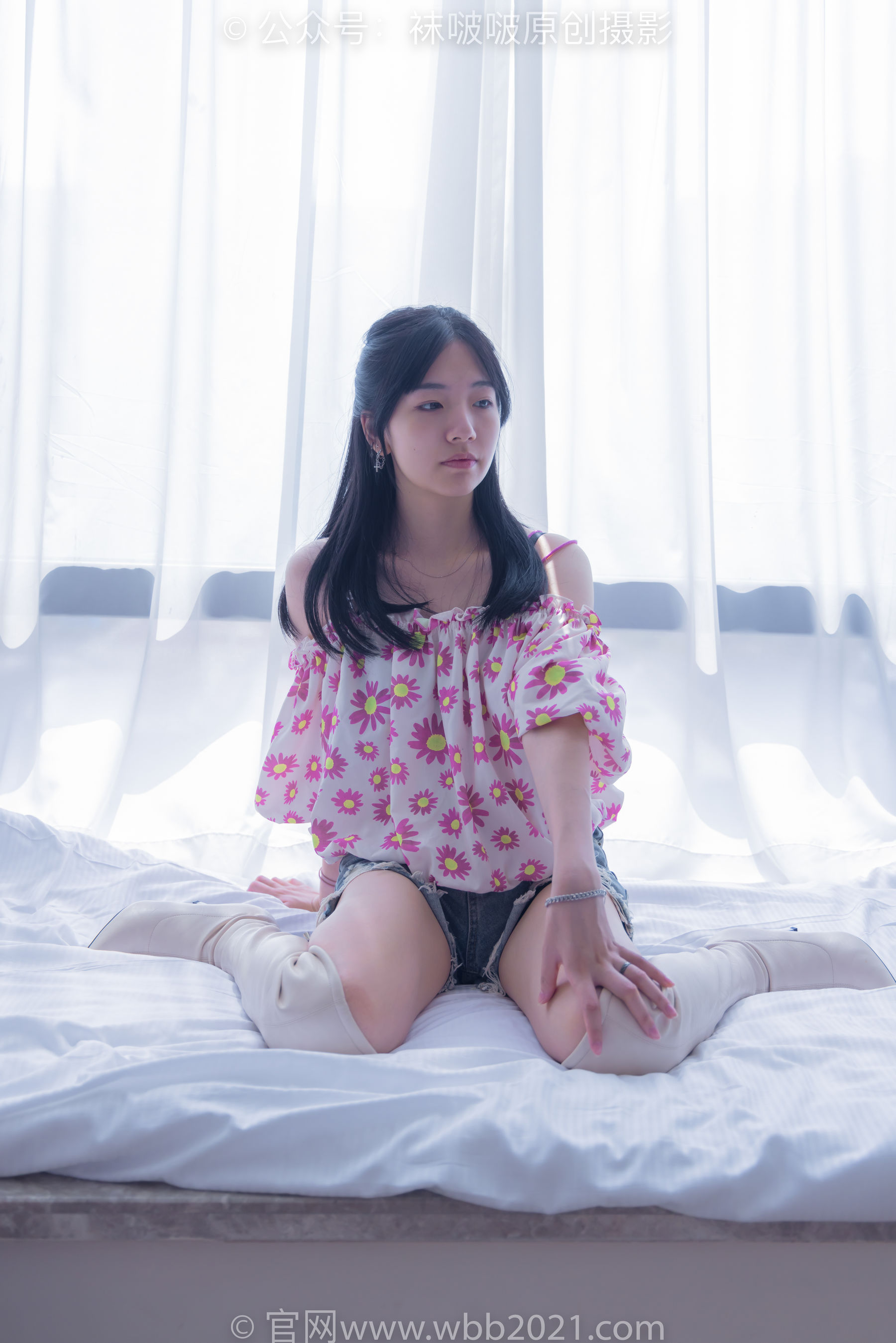 BoBoSocks袜啵啵 No.308 小甜豆 -长靴、白棉袜、裸足