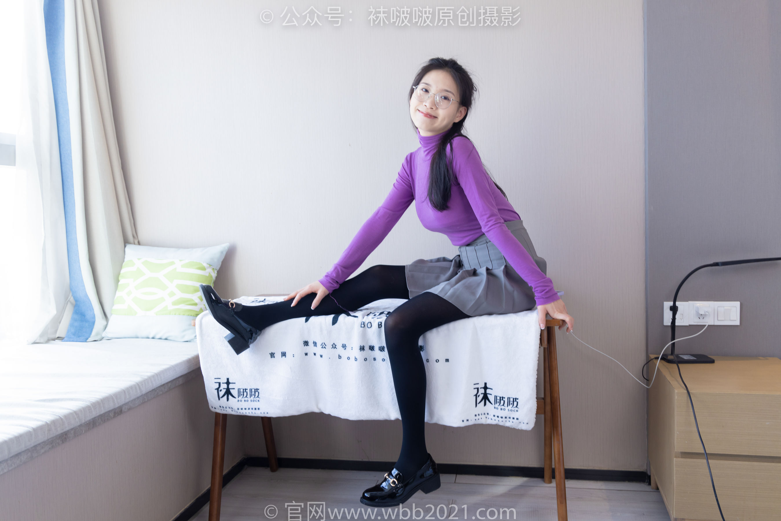 BoBoSocks袜啵啵 No.310 芝士 -皮鞋、厚黑丝