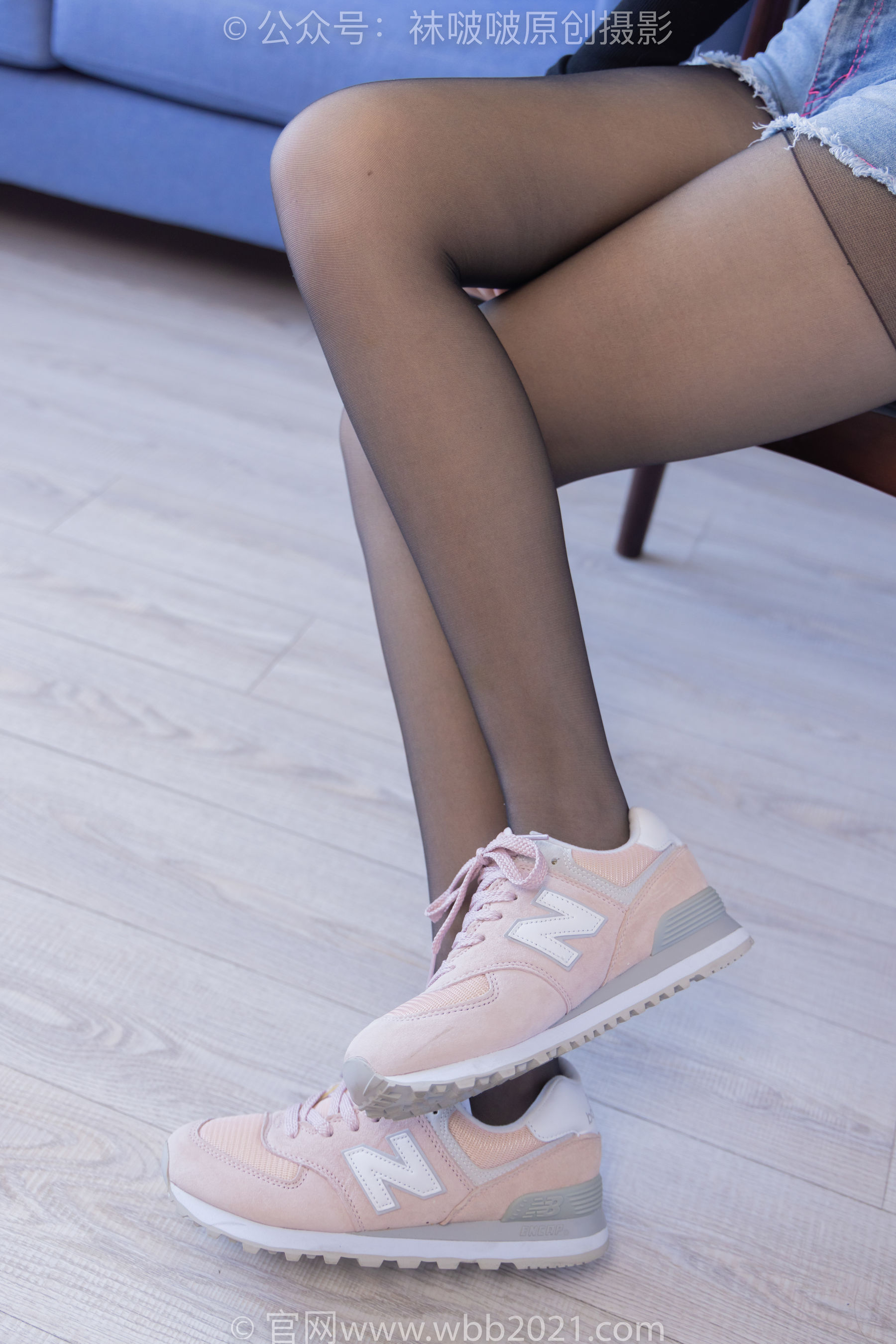 BoBoSocks袜啵啵 No.317 小甜豆 -运动鞋、可拆卸牛仔裤、粉色棉袜、黑丝、裤里丝