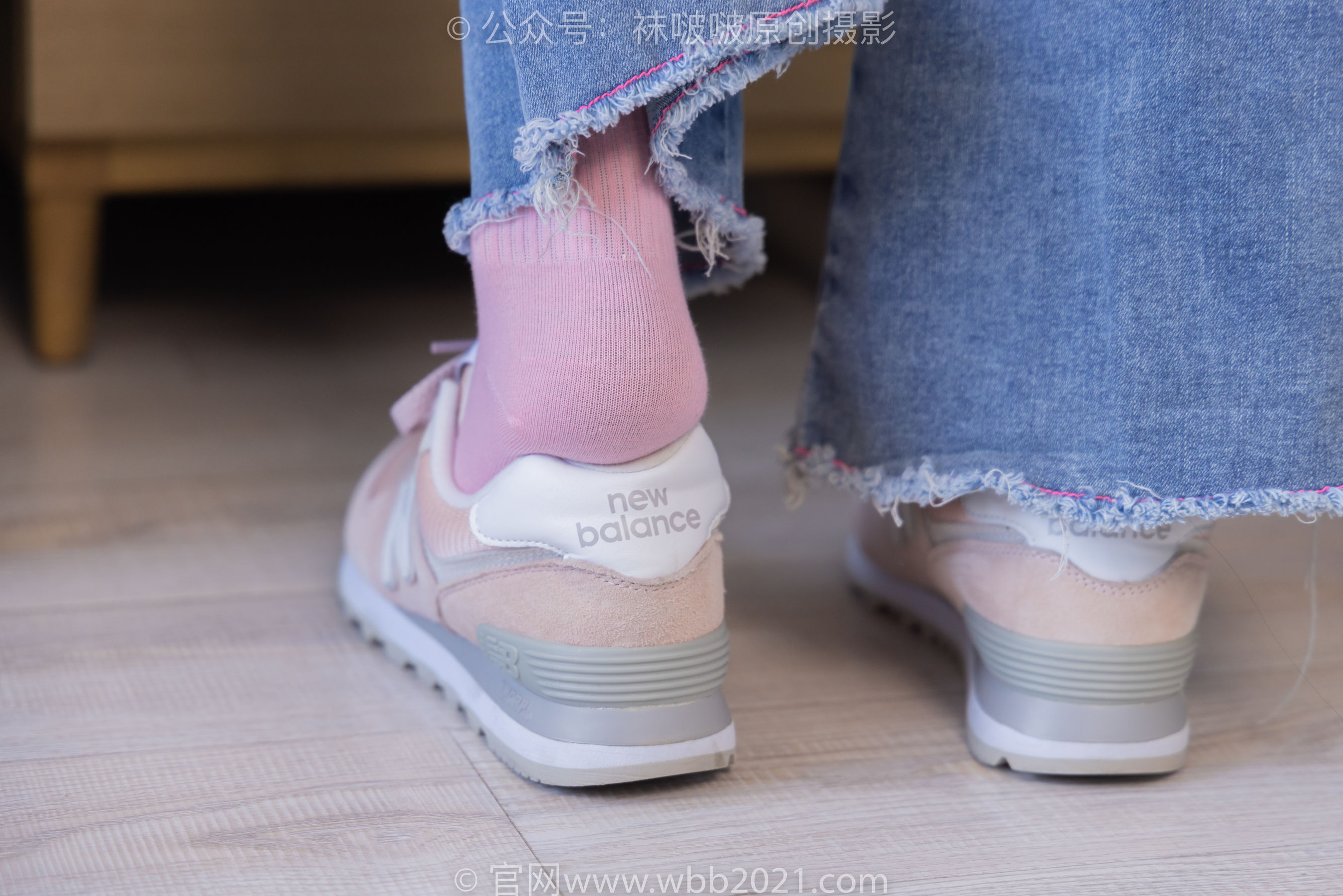 BoBoSocks袜啵啵 No.317 小甜豆 -运动鞋、可拆卸牛仔裤、粉色棉袜、黑丝、裤里丝