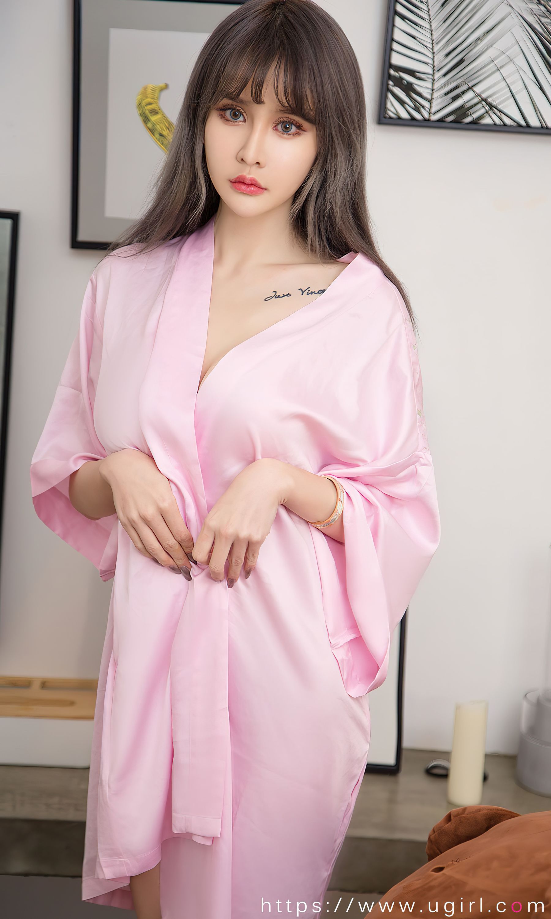 [Ugirls]爱尤物 No.2738 丝绸睡衣 青树