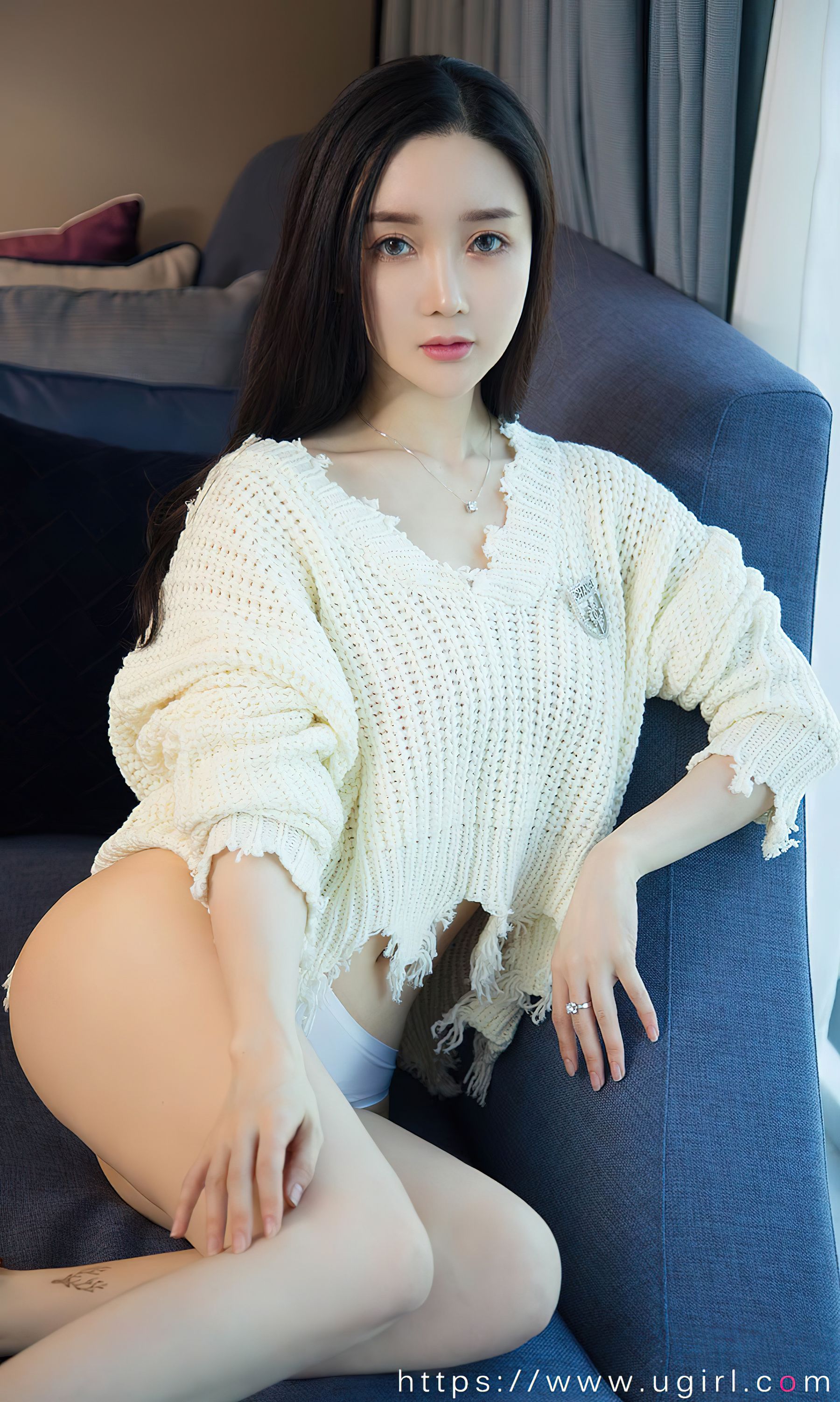 [Ugirls]爱尤物 No.2755 白色毛衣 夏美