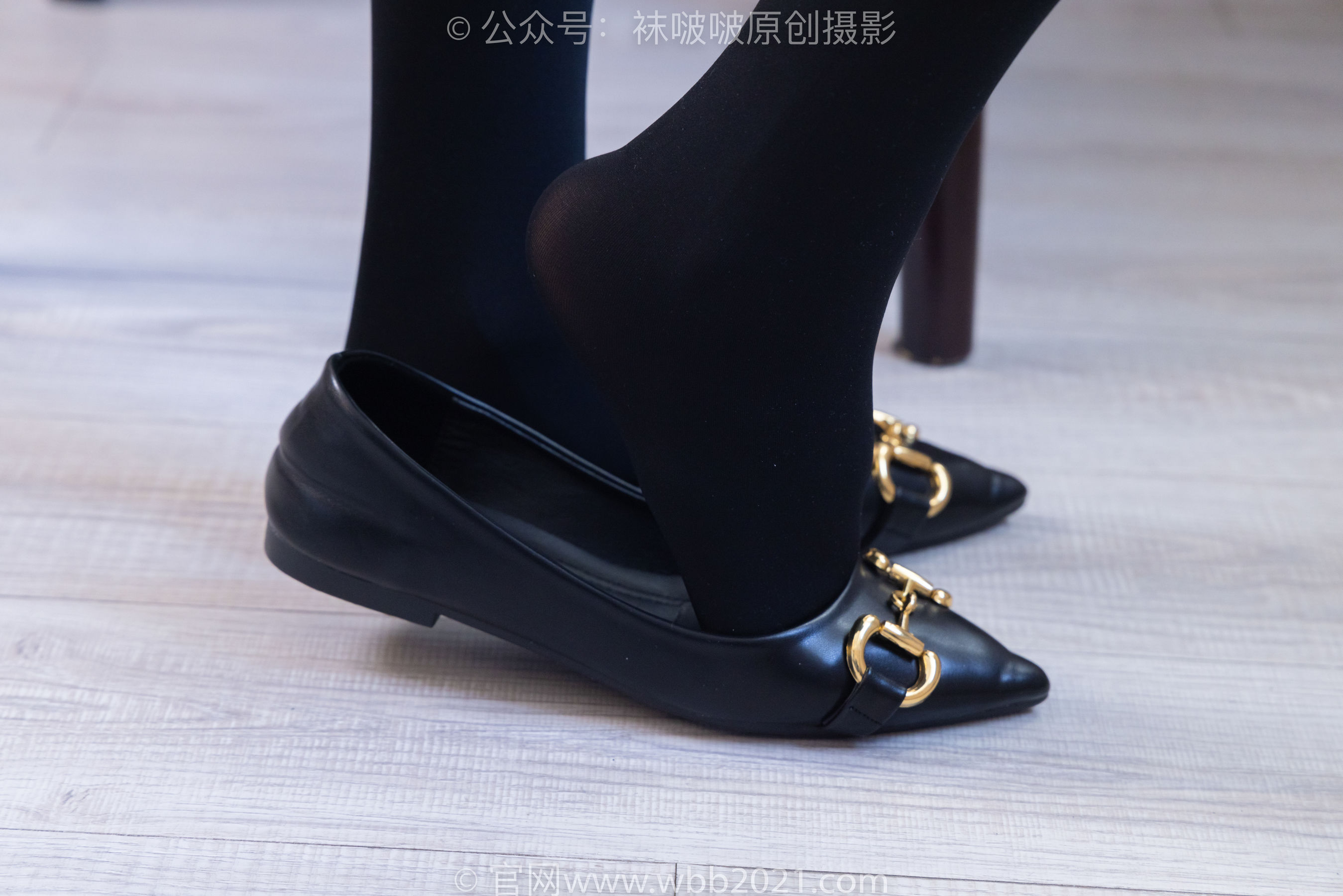 袜啵啵 No.313 芝士 -皮鞋、平底鞋、厚黑丝、厚黑丝大腿袜