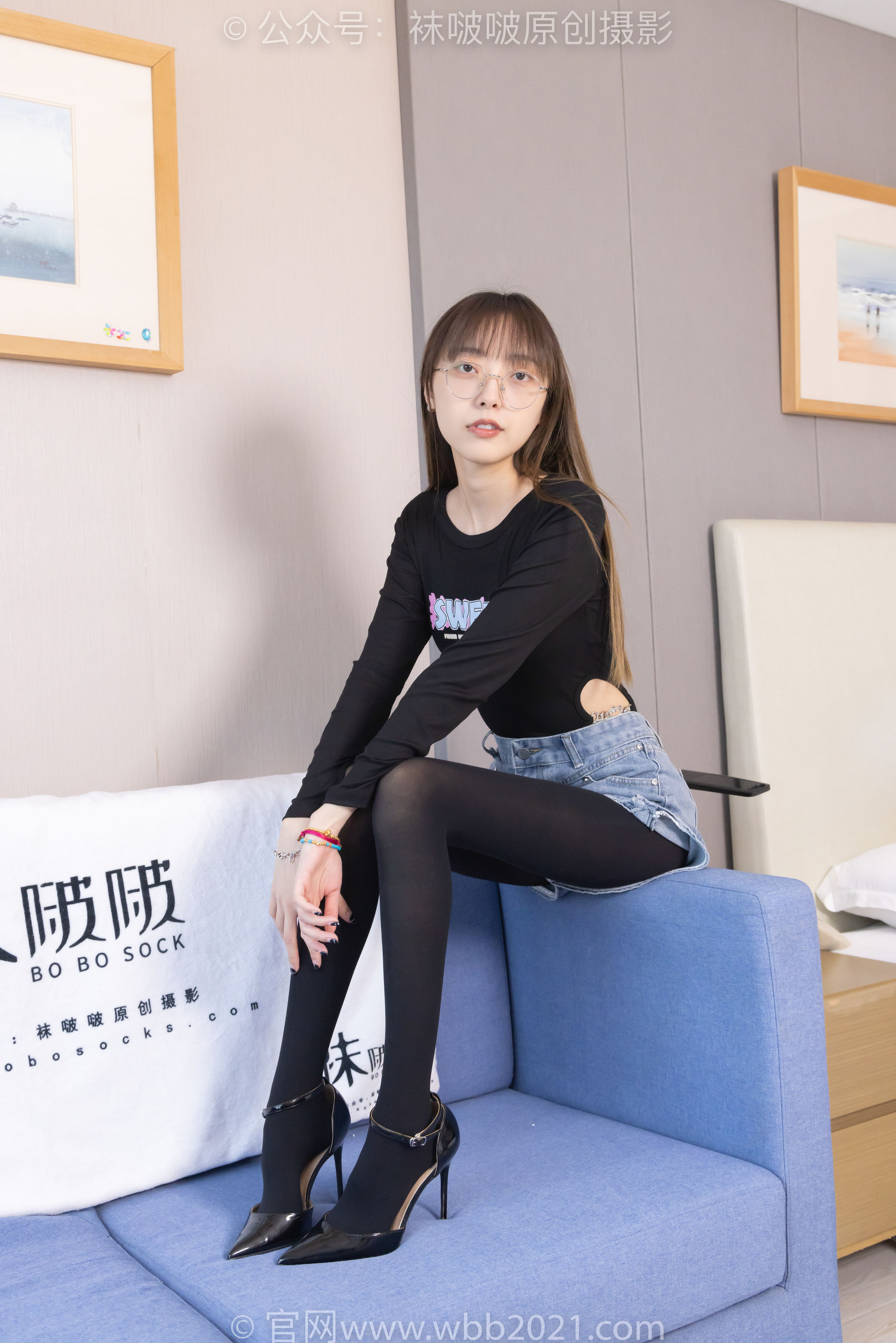 BoBoSocks袜啵啵 No.321 稚予 -高跟鞋、厚黑丝