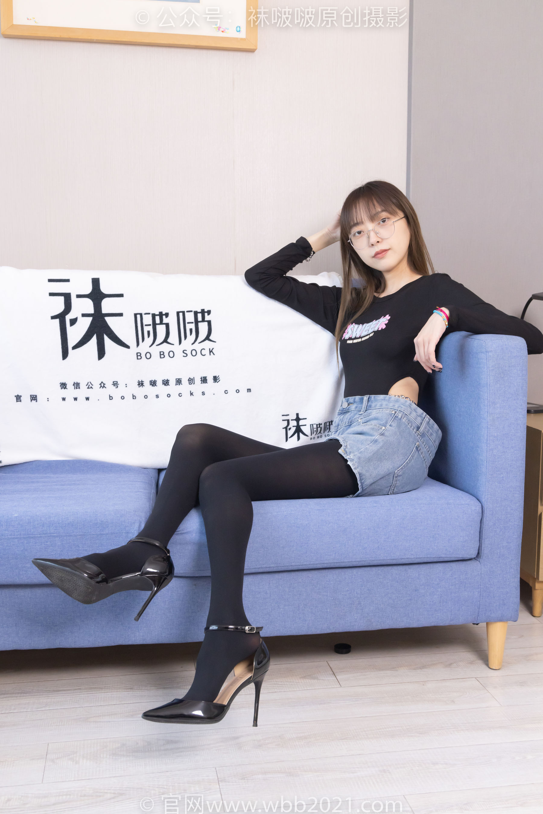 BoBoSocks袜啵啵 No.321 稚予 -高跟鞋、厚黑丝