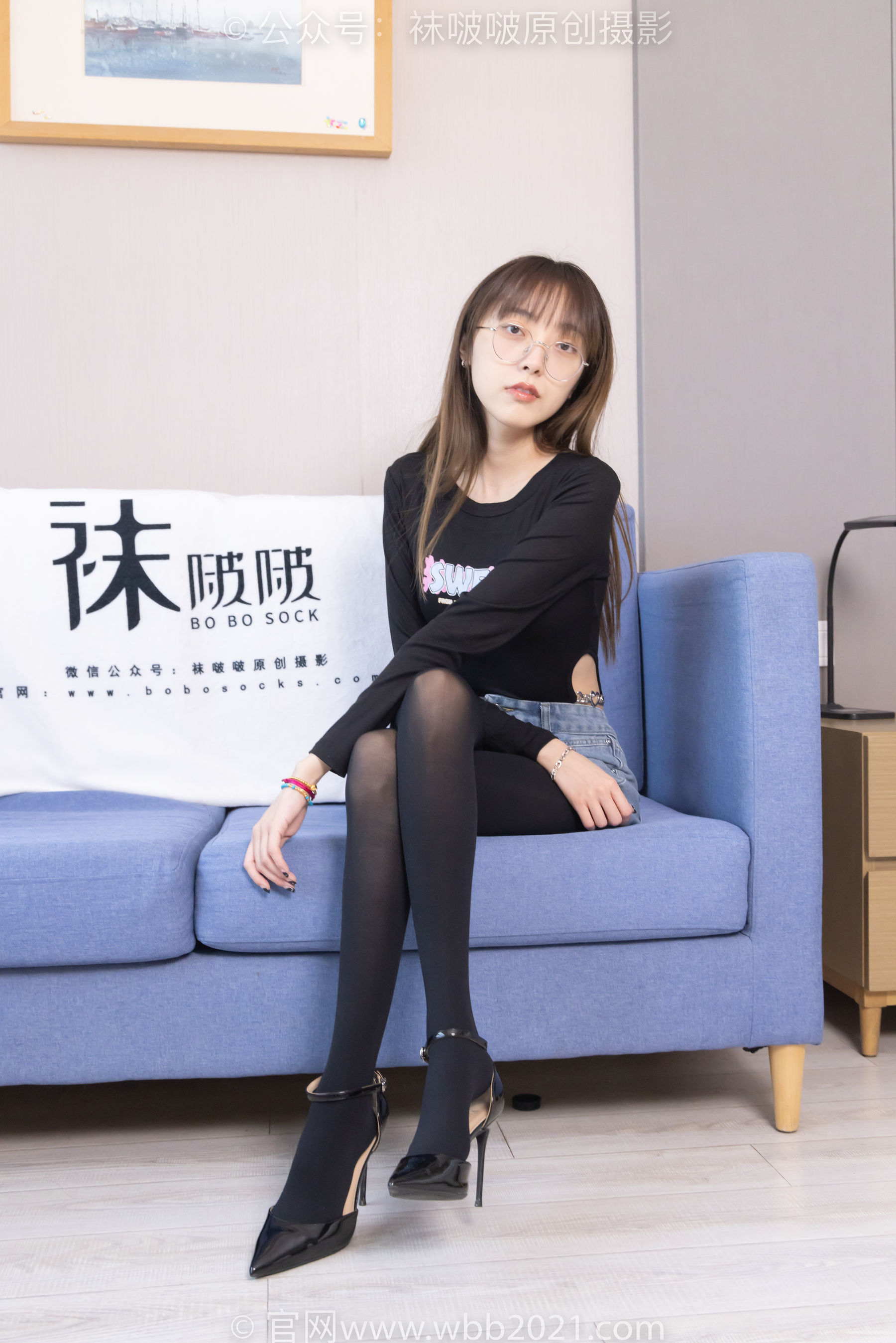 BoBoSocks袜啵啵 No.321 稚予 -高跟鞋、厚黑丝