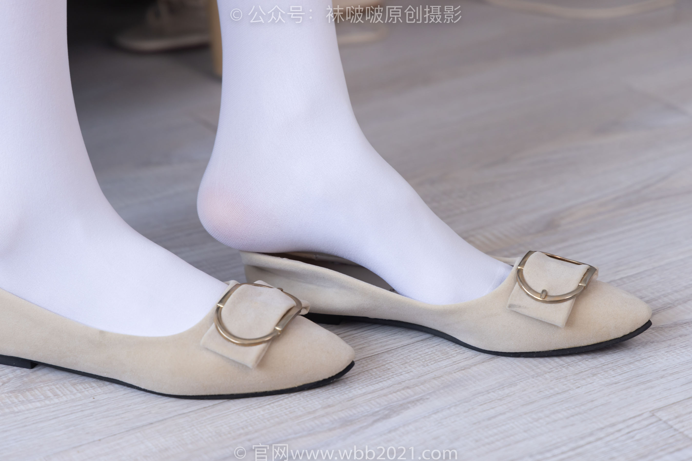 BoBoSocks袜啵啵 No.322 芝士 -两双平底鞋、厚白丝