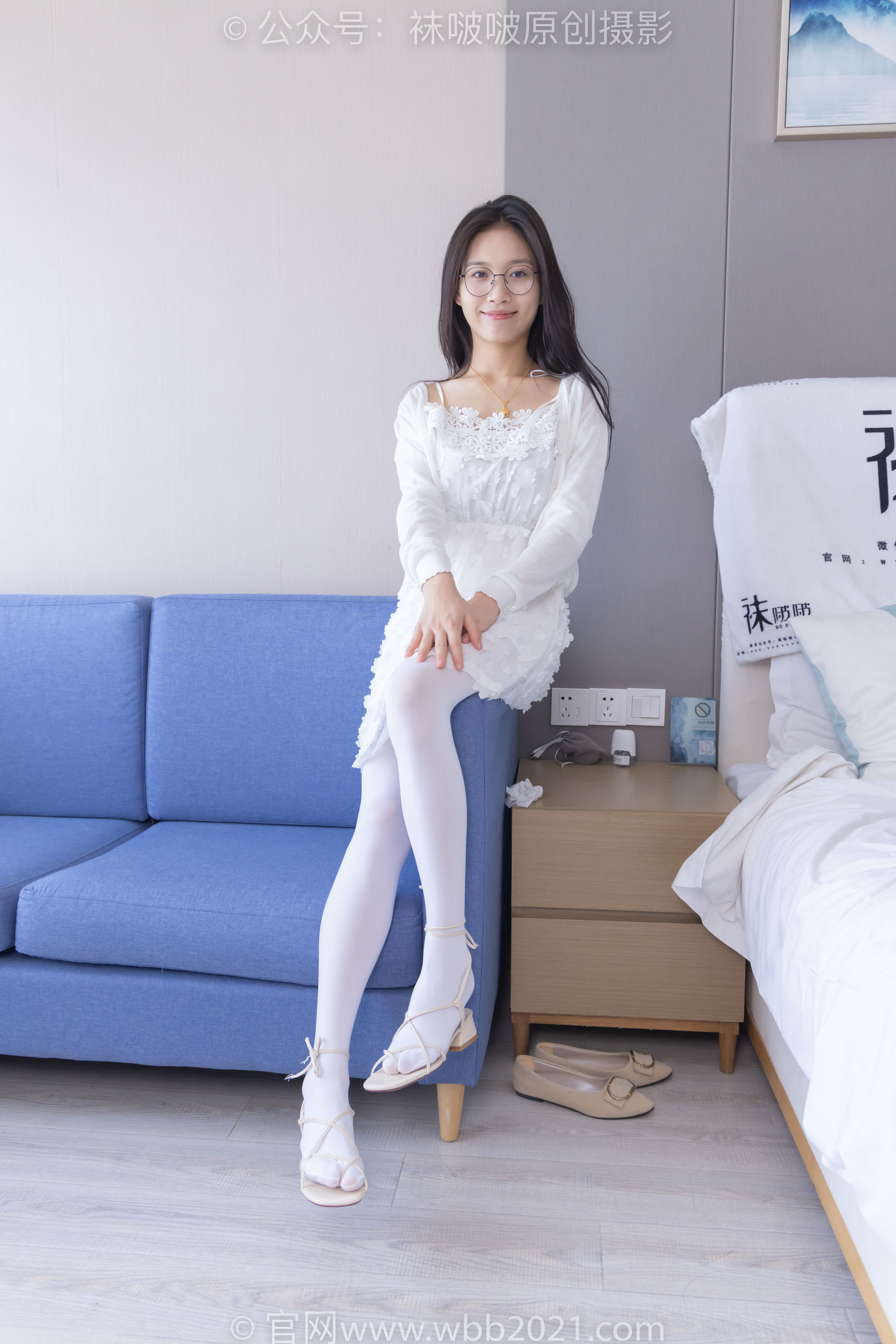 BoBoSocks袜啵啵 No.322 芝士 -两双平底鞋、厚白丝