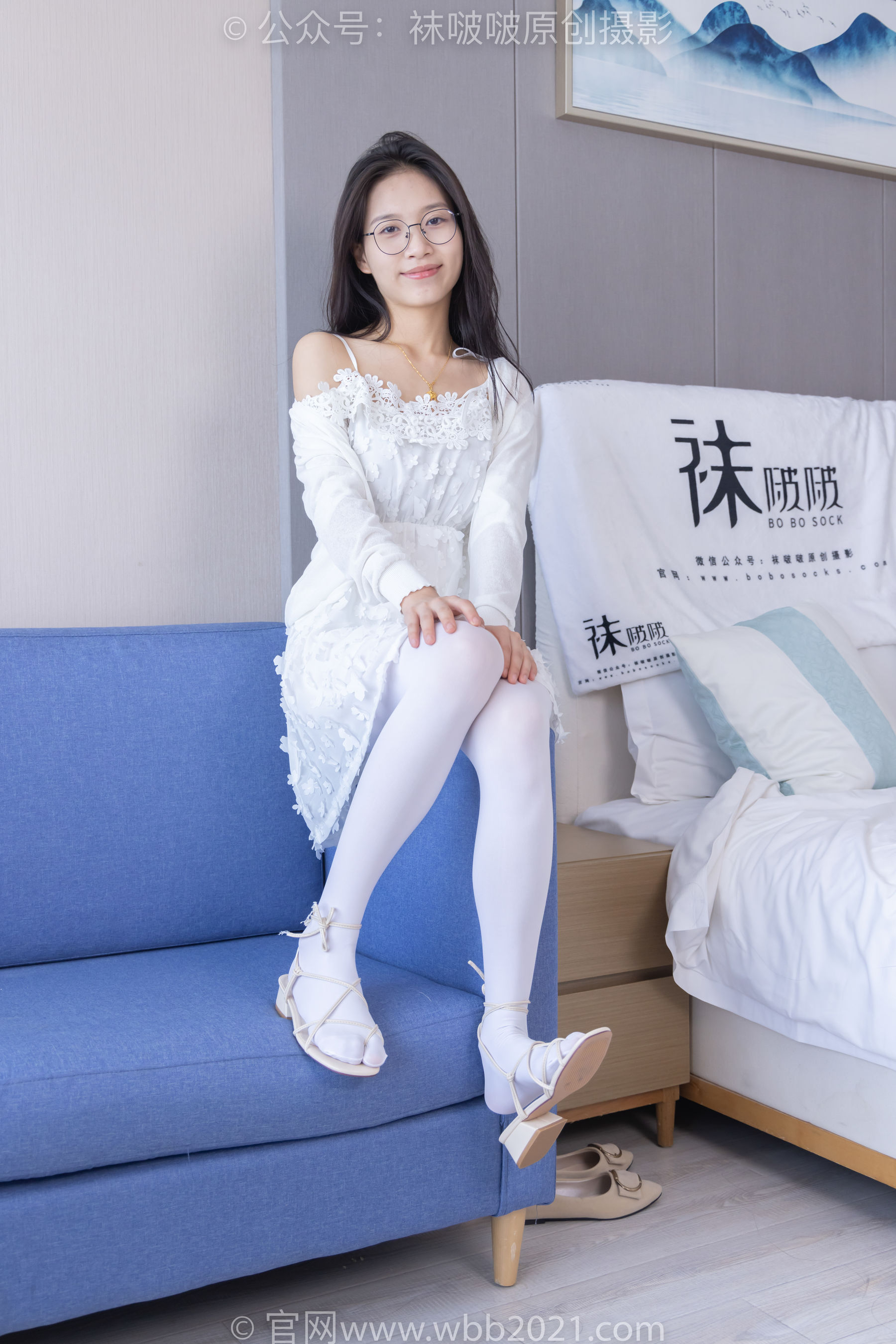 BoBoSocks袜啵啵 No.322 芝士 -两双平底鞋、厚白丝