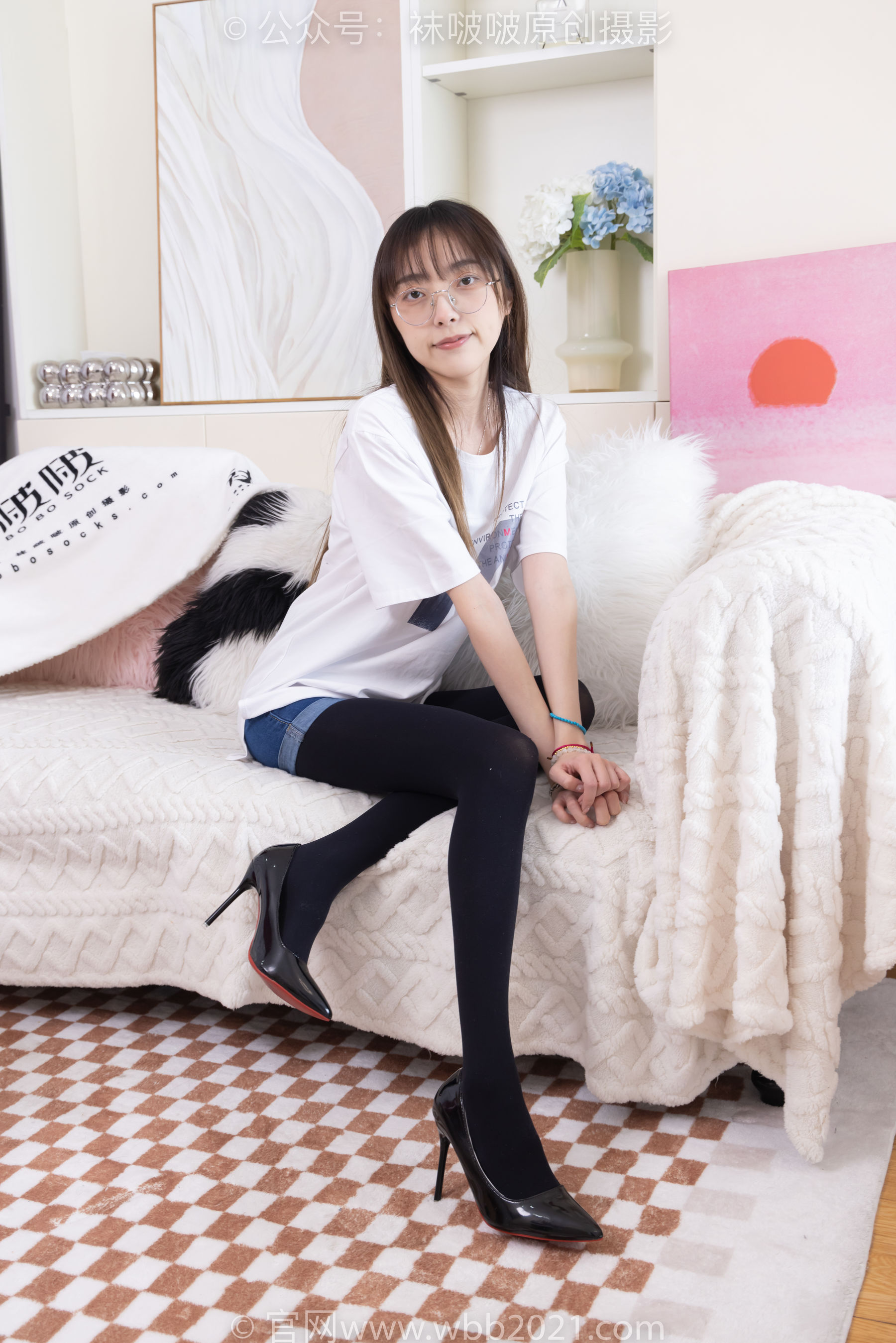 BoBoSocks袜啵啵 No.330 稚予 -高跟鞋、厚黑丝