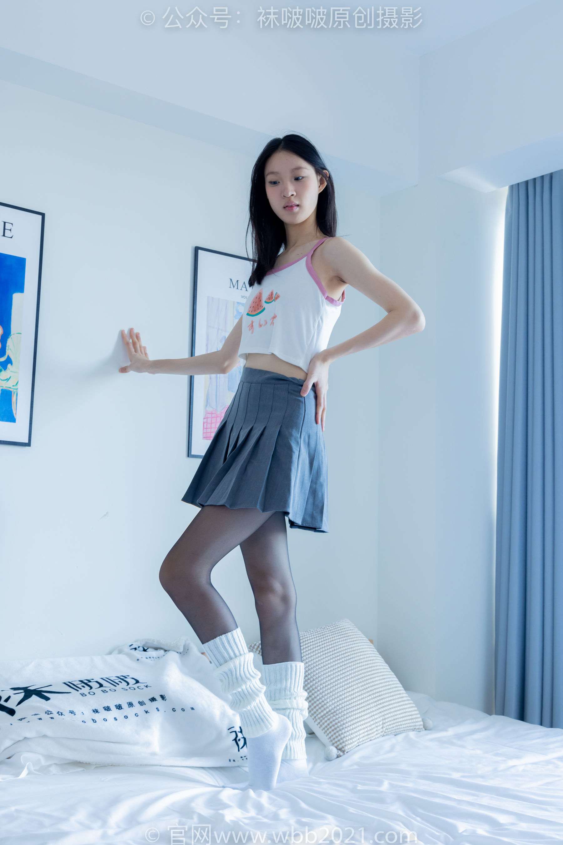 BoBoSocks袜啵啵 No.333 雪糕 -板鞋、白棉袜、黑丝、堆堆袜套