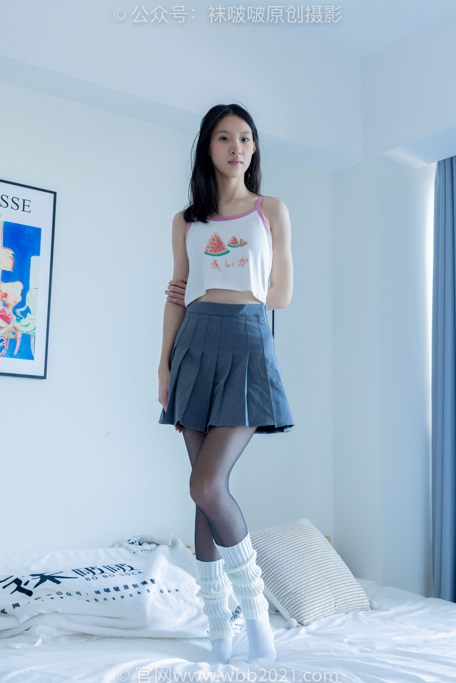 BoBoSocks袜啵啵 No.333 雪糕 -板鞋、白棉袜、黑丝、堆堆袜套