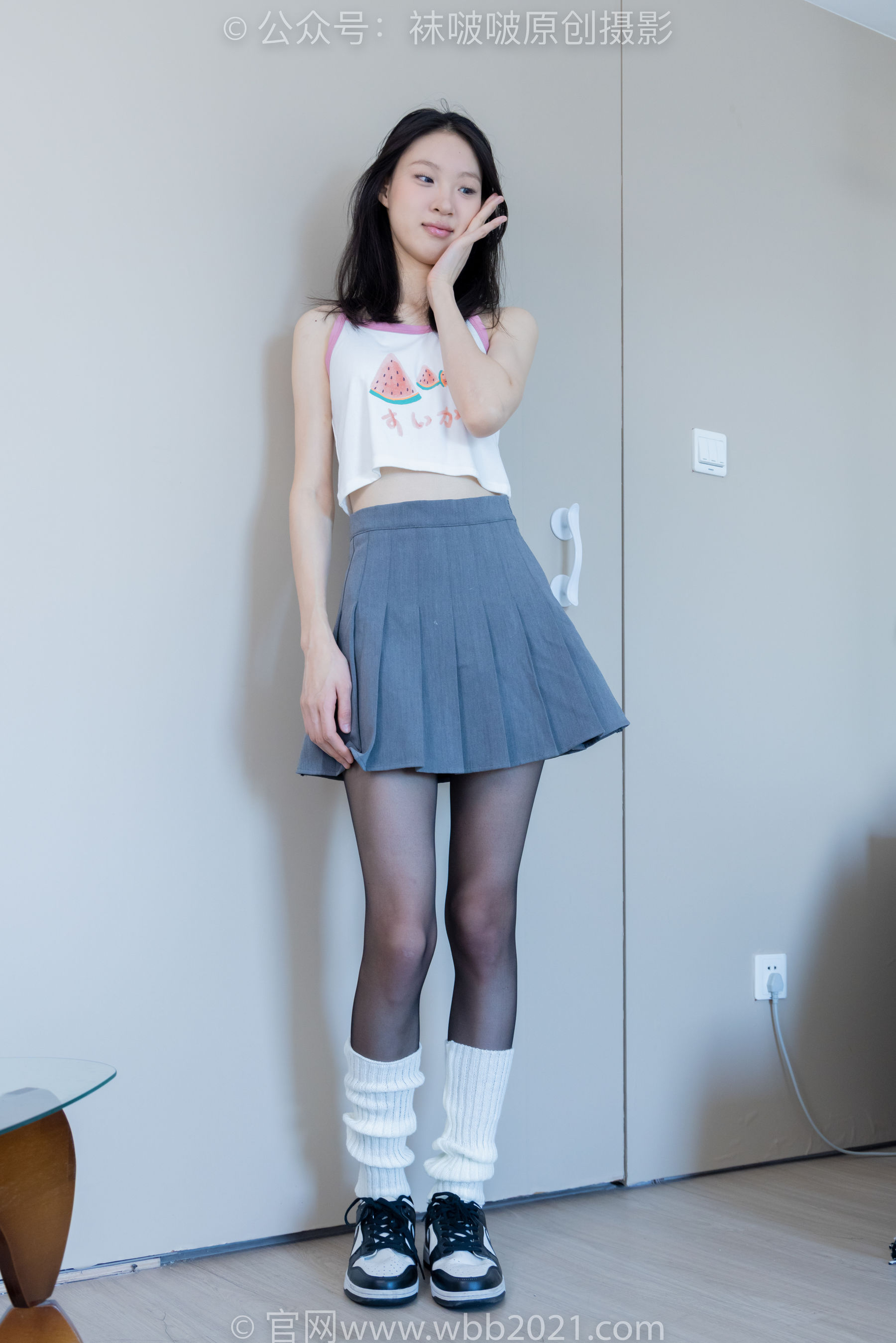 BoBoSocks袜啵啵 No.333 雪糕 -板鞋、白棉袜、黑丝、堆堆袜套