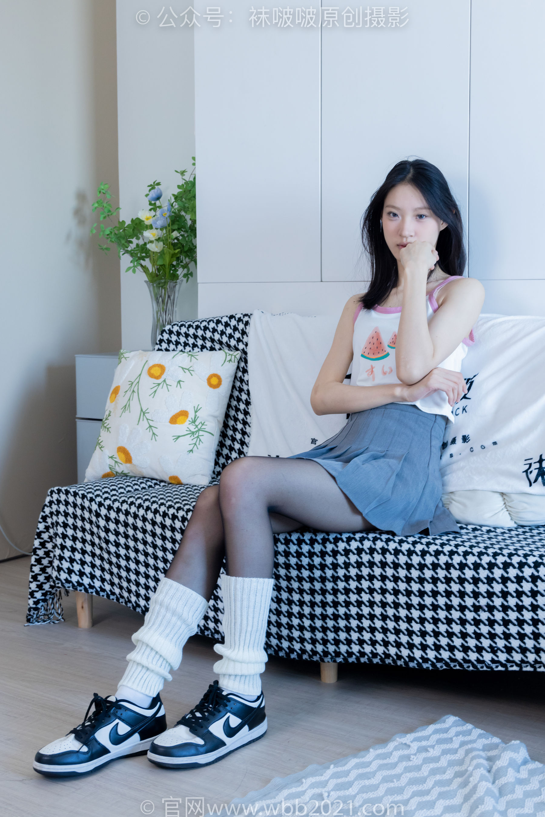 BoBoSocks袜啵啵 No.333 雪糕 -板鞋、白棉袜、黑丝、堆堆袜套