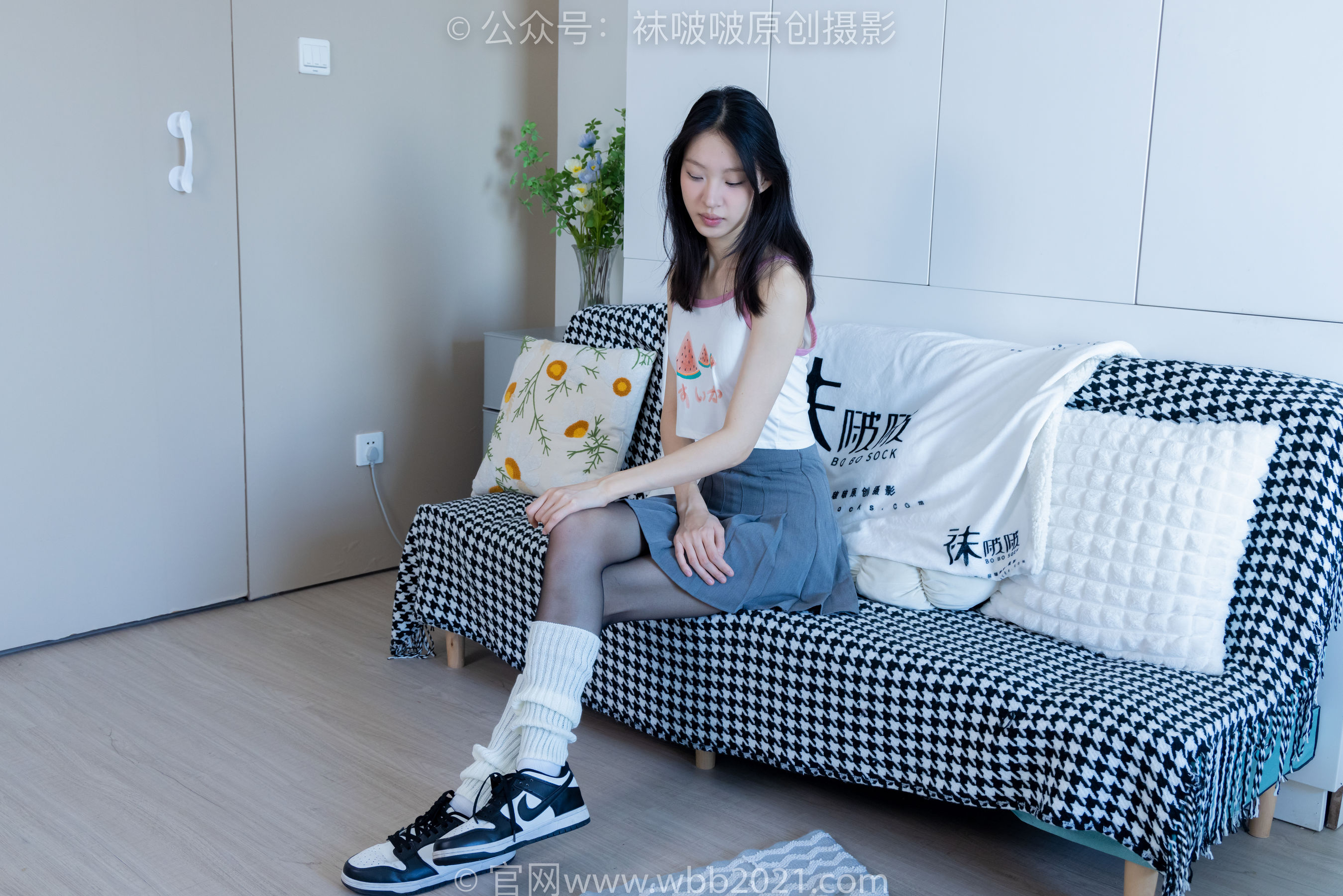 BoBoSocks袜啵啵 No.333 雪糕 -板鞋、白棉袜、黑丝、堆堆袜套