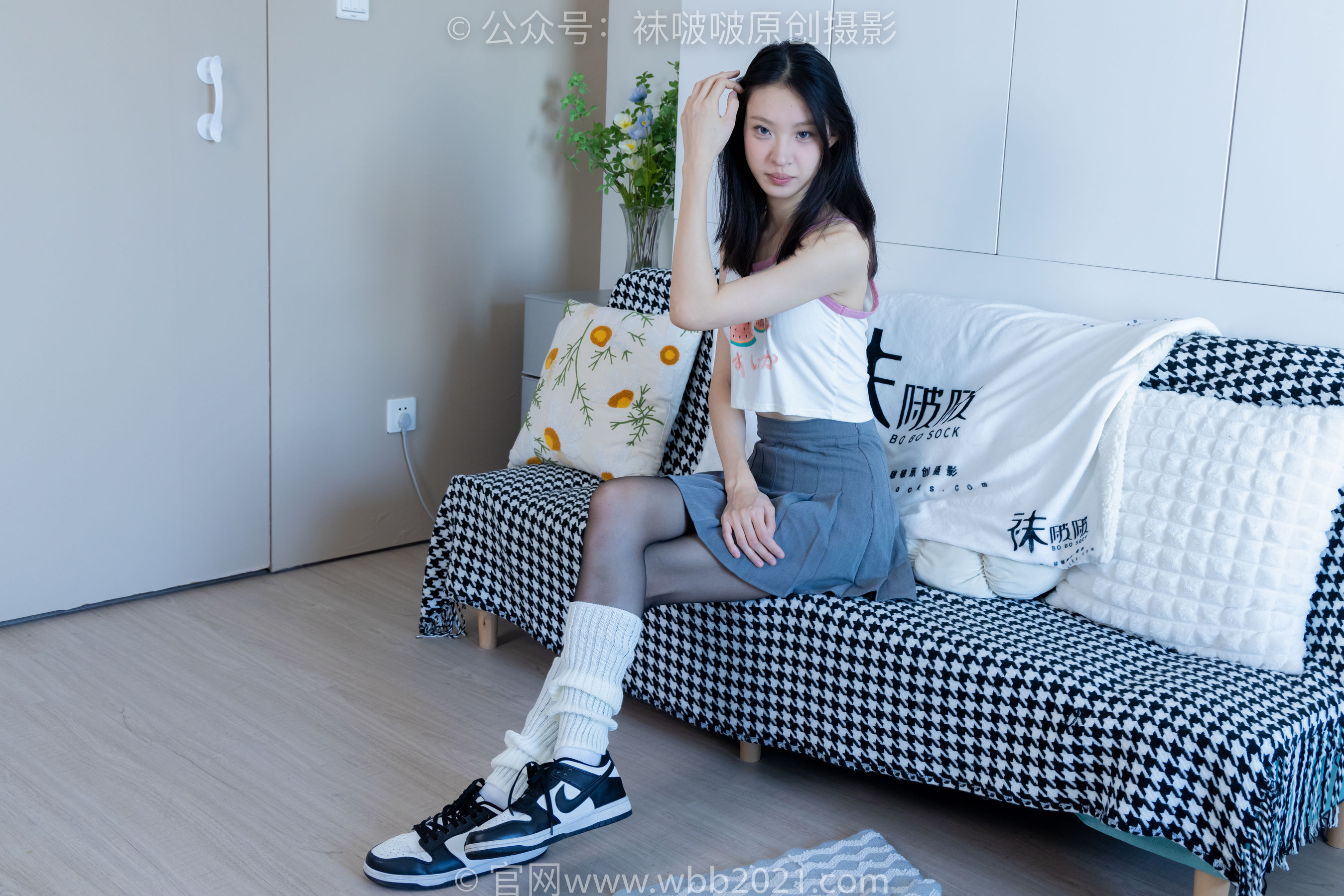 BoBoSocks袜啵啵 No.333 雪糕 -板鞋、白棉袜、黑丝、堆堆袜套