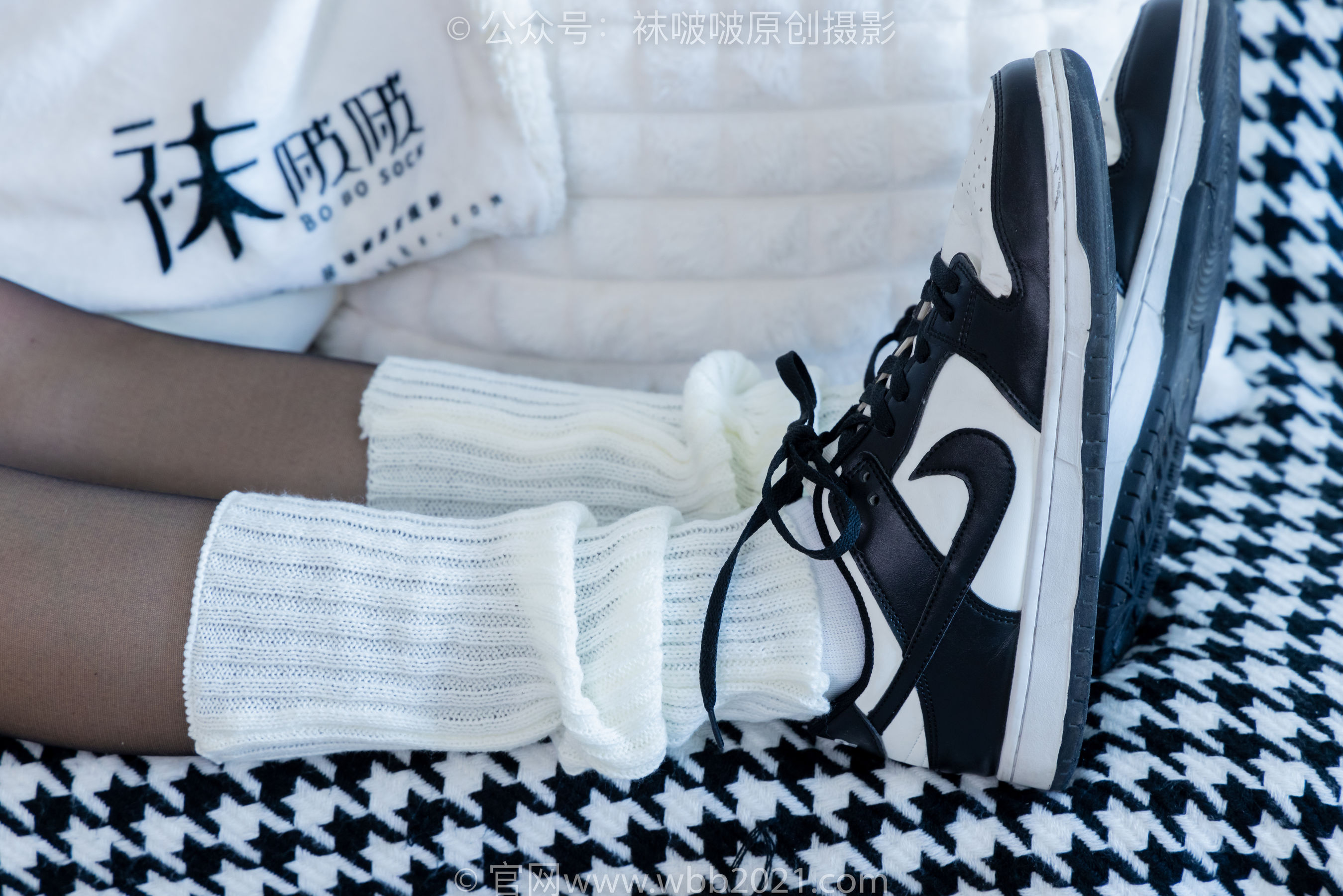 BoBoSocks袜啵啵 No.333 雪糕 -板鞋、白棉袜、黑丝、堆堆袜套