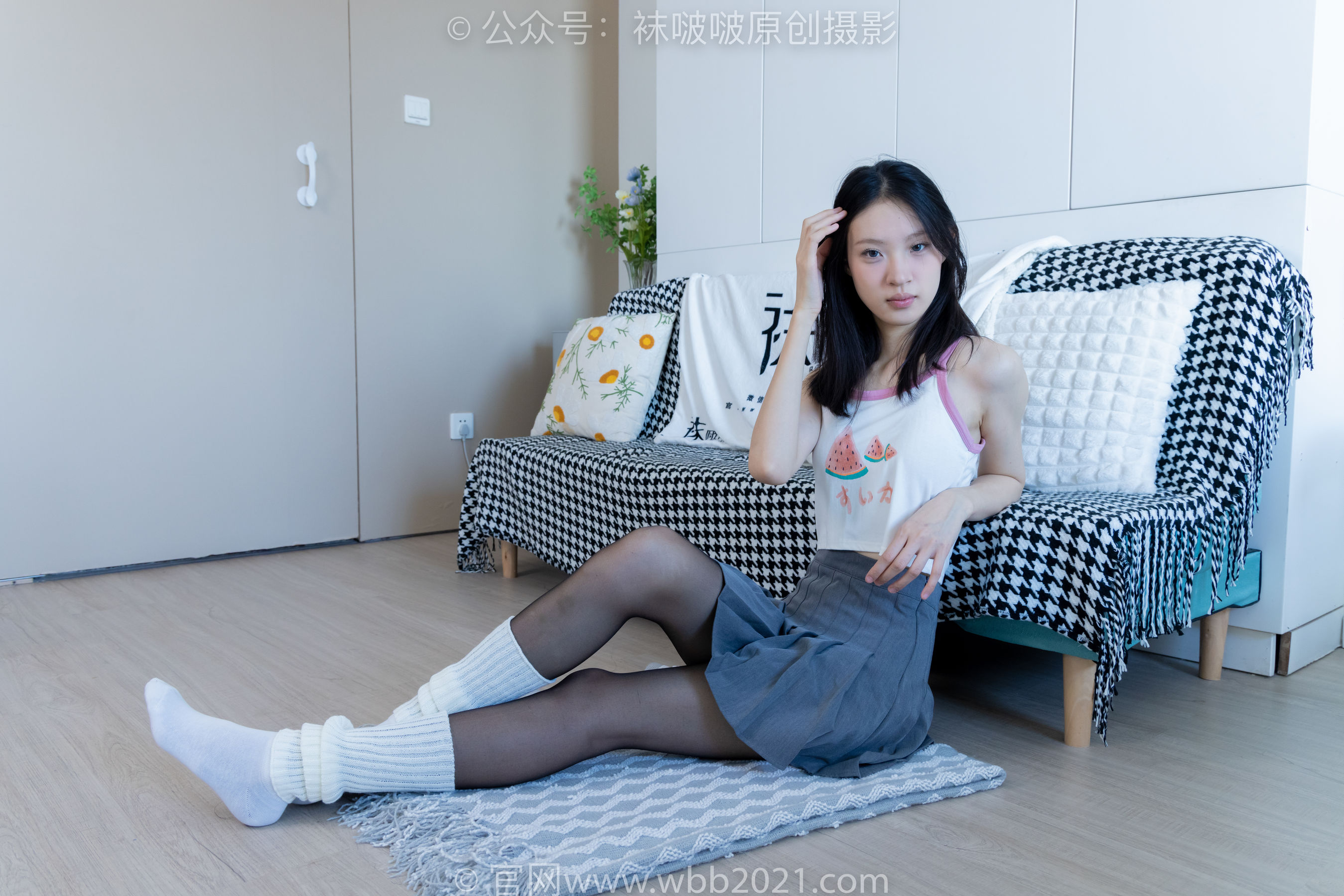 BoBoSocks袜啵啵 No.333 雪糕 -板鞋、白棉袜、黑丝、堆堆袜套