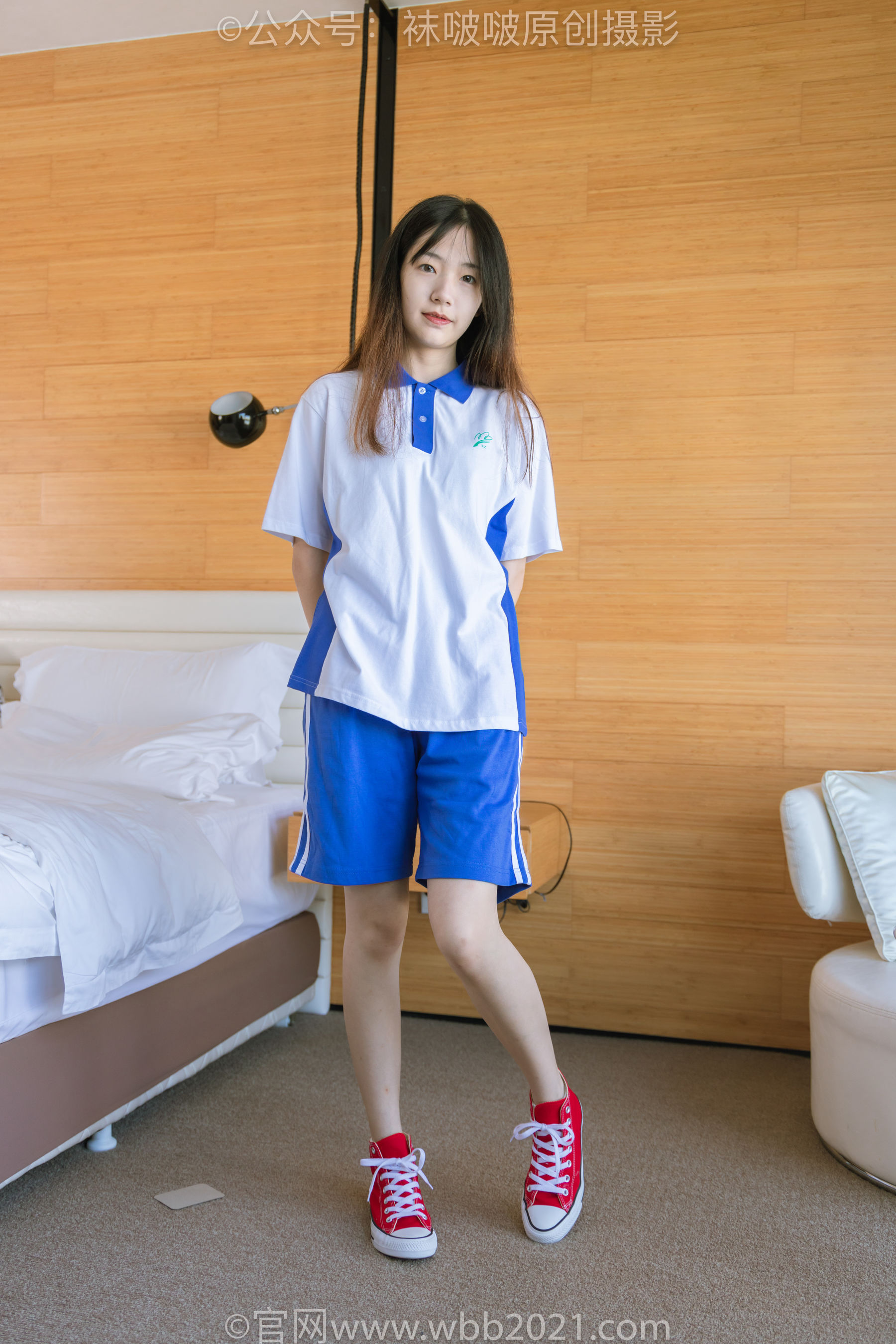 BoBoSocks袜啵啵 No.336 小甜豆 -校服、帆布鞋、白棉袜、裸足
