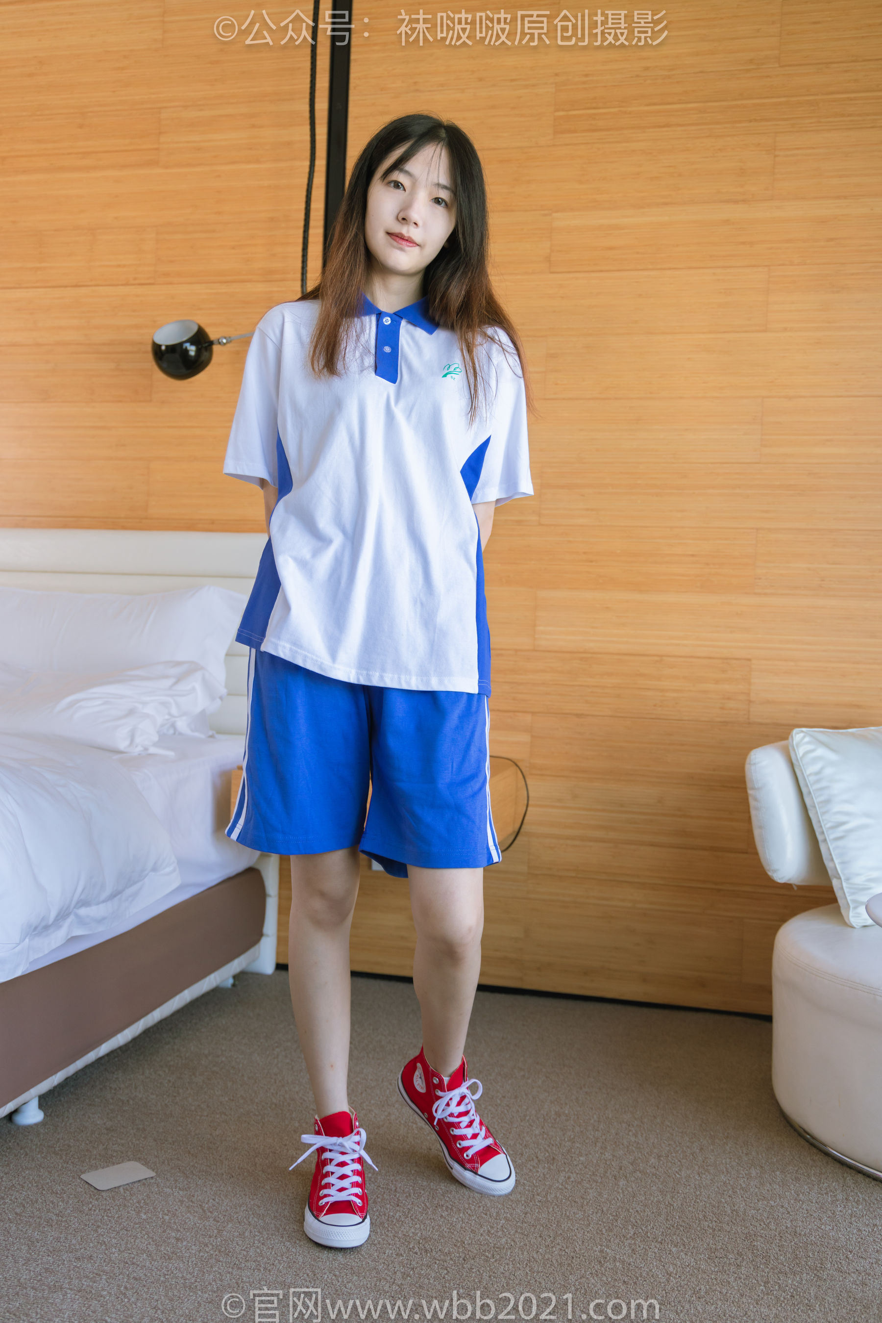 BoBoSocks袜啵啵 No.336 小甜豆 -校服、帆布鞋、白棉袜、裸足