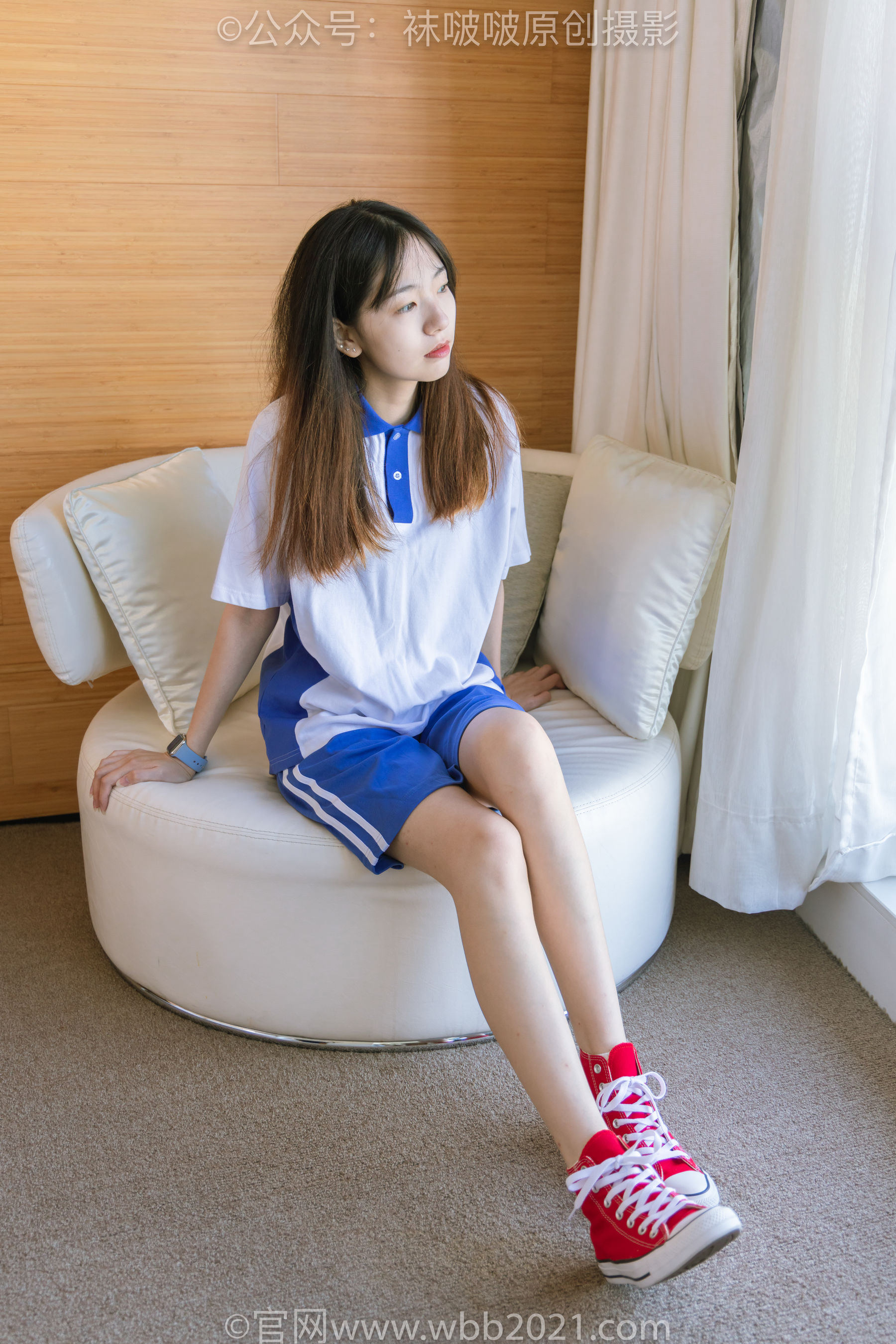 BoBoSocks袜啵啵 No.336 小甜豆 -校服、帆布鞋、白棉袜、裸足