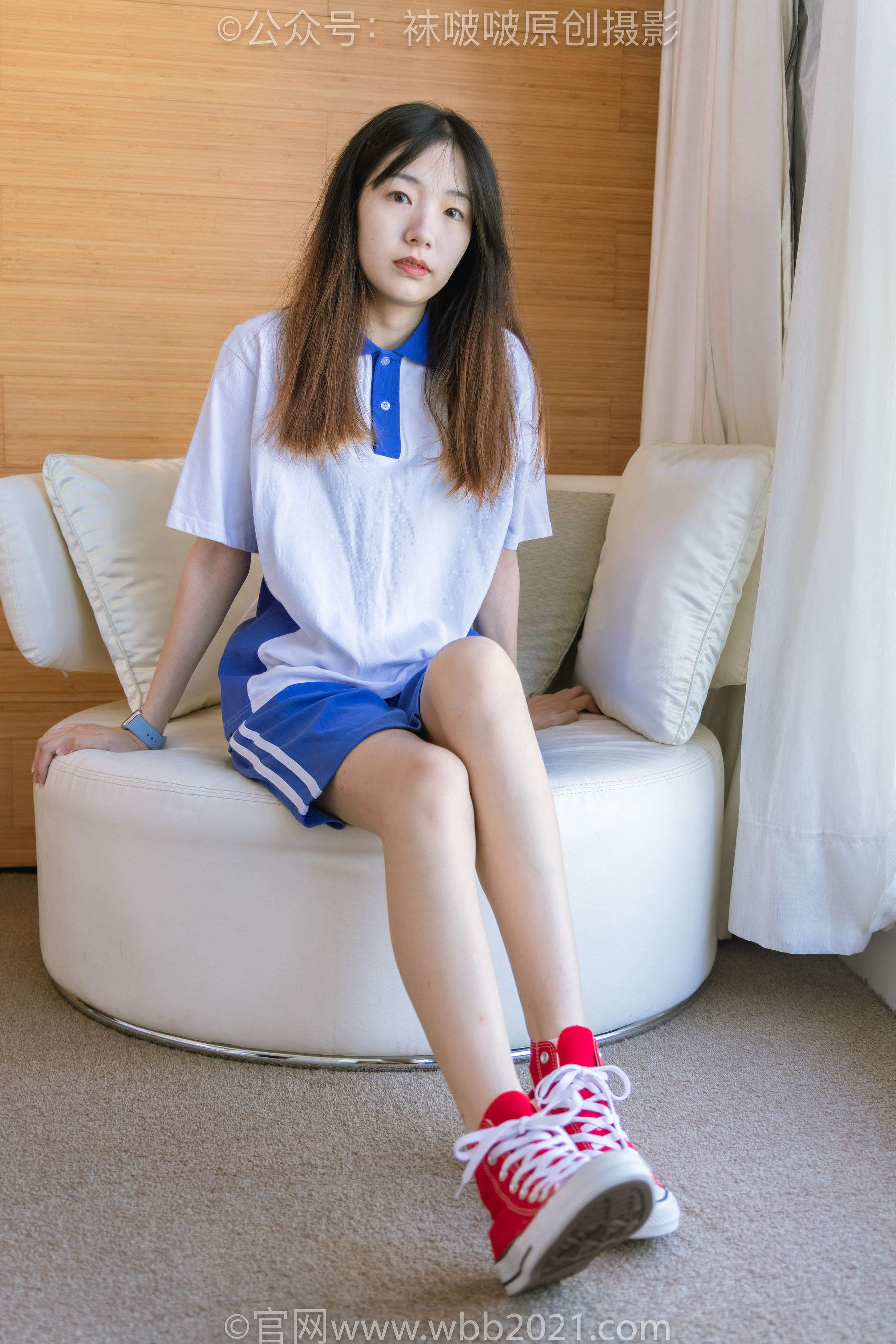 BoBoSocks袜啵啵 No.336 小甜豆 -校服、帆布鞋、白棉袜、裸足