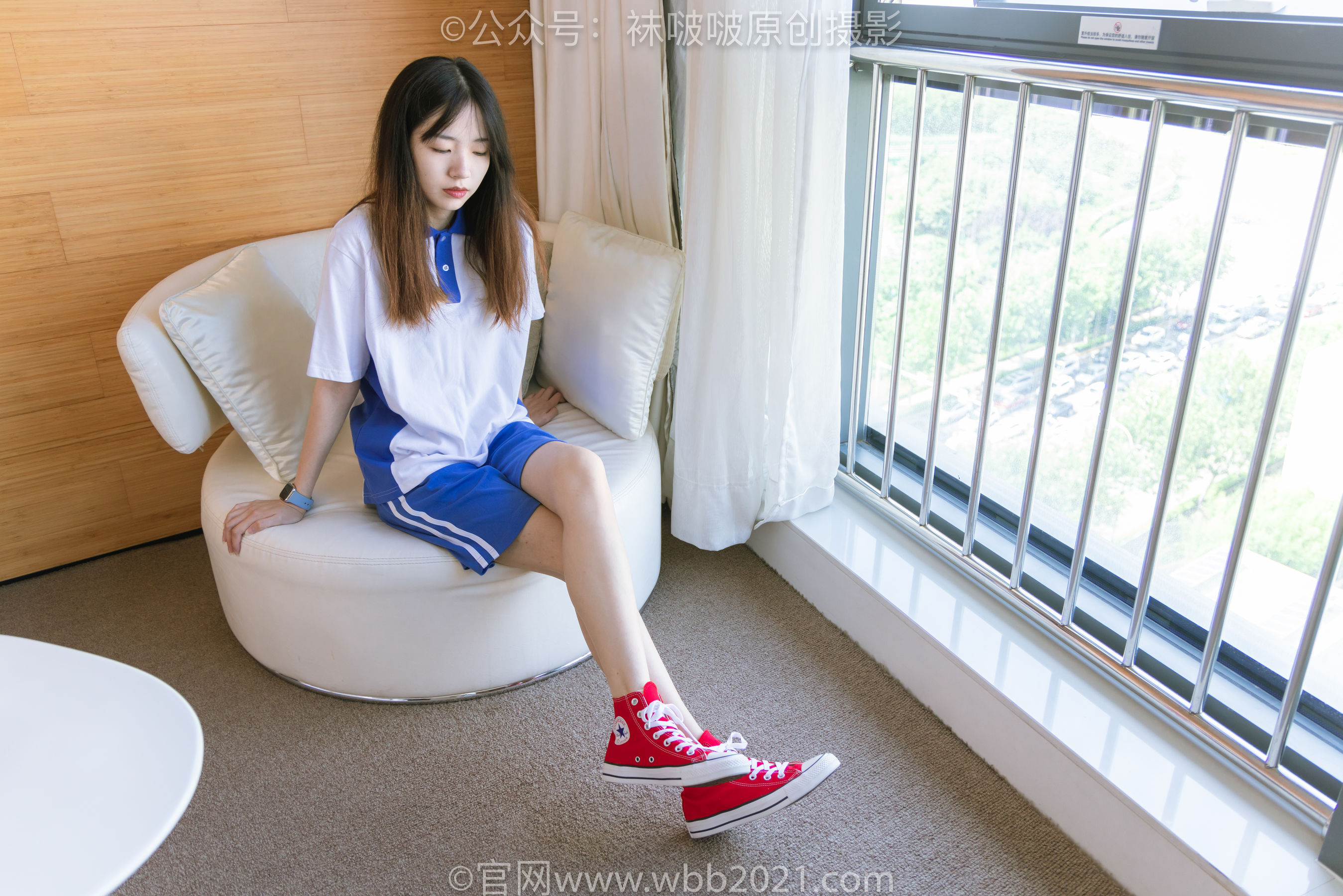 BoBoSocks袜啵啵 No.336 小甜豆 -校服、帆布鞋、白棉袜、裸足