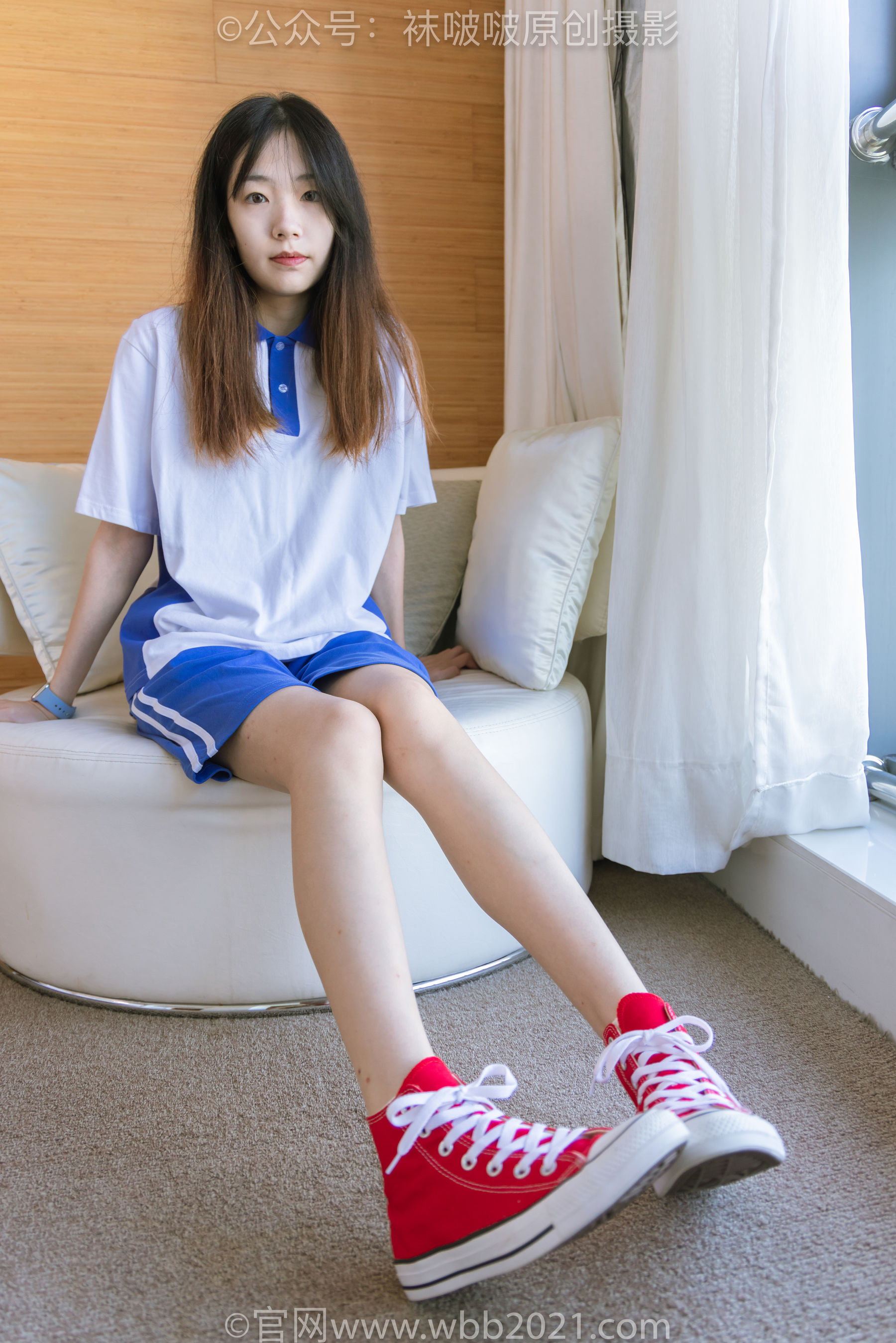 BoBoSocks袜啵啵 No.336 小甜豆 -校服、帆布鞋、白棉袜、裸足