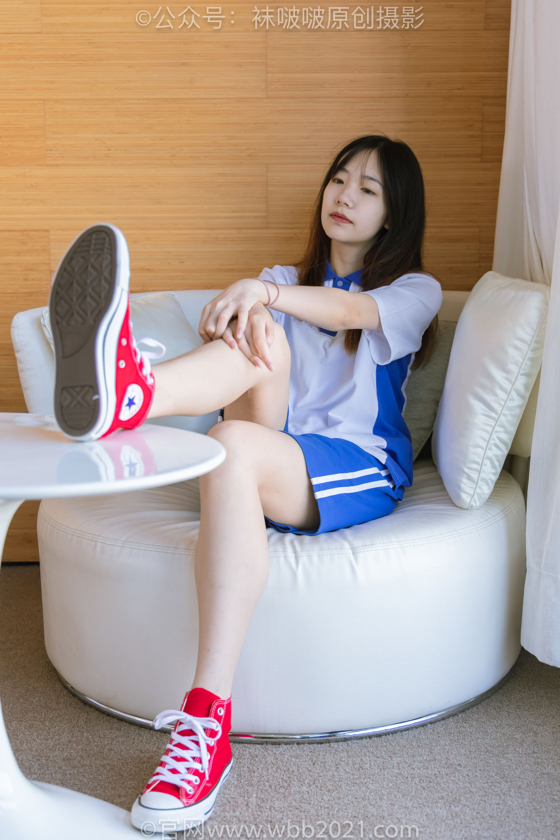 BoBoSocks袜啵啵 No.336 小甜豆 -校服、帆布鞋、白棉袜、裸足