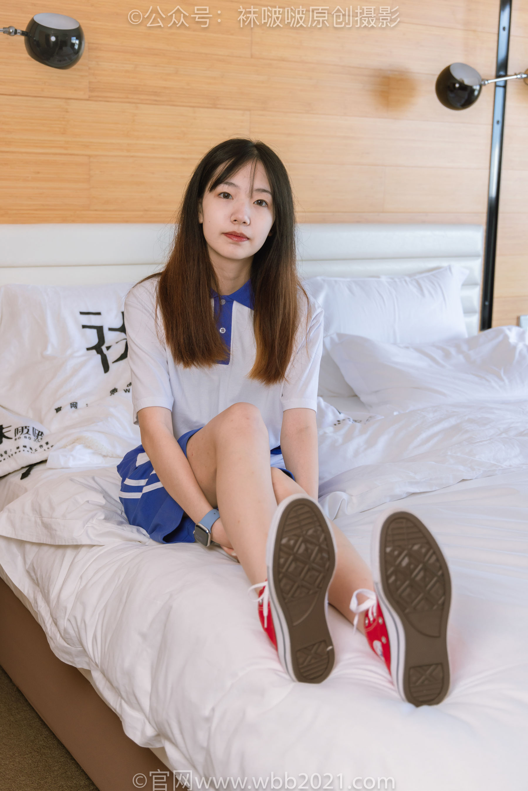 BoBoSocks袜啵啵 No.336 小甜豆 -校服、帆布鞋、白棉袜、裸足