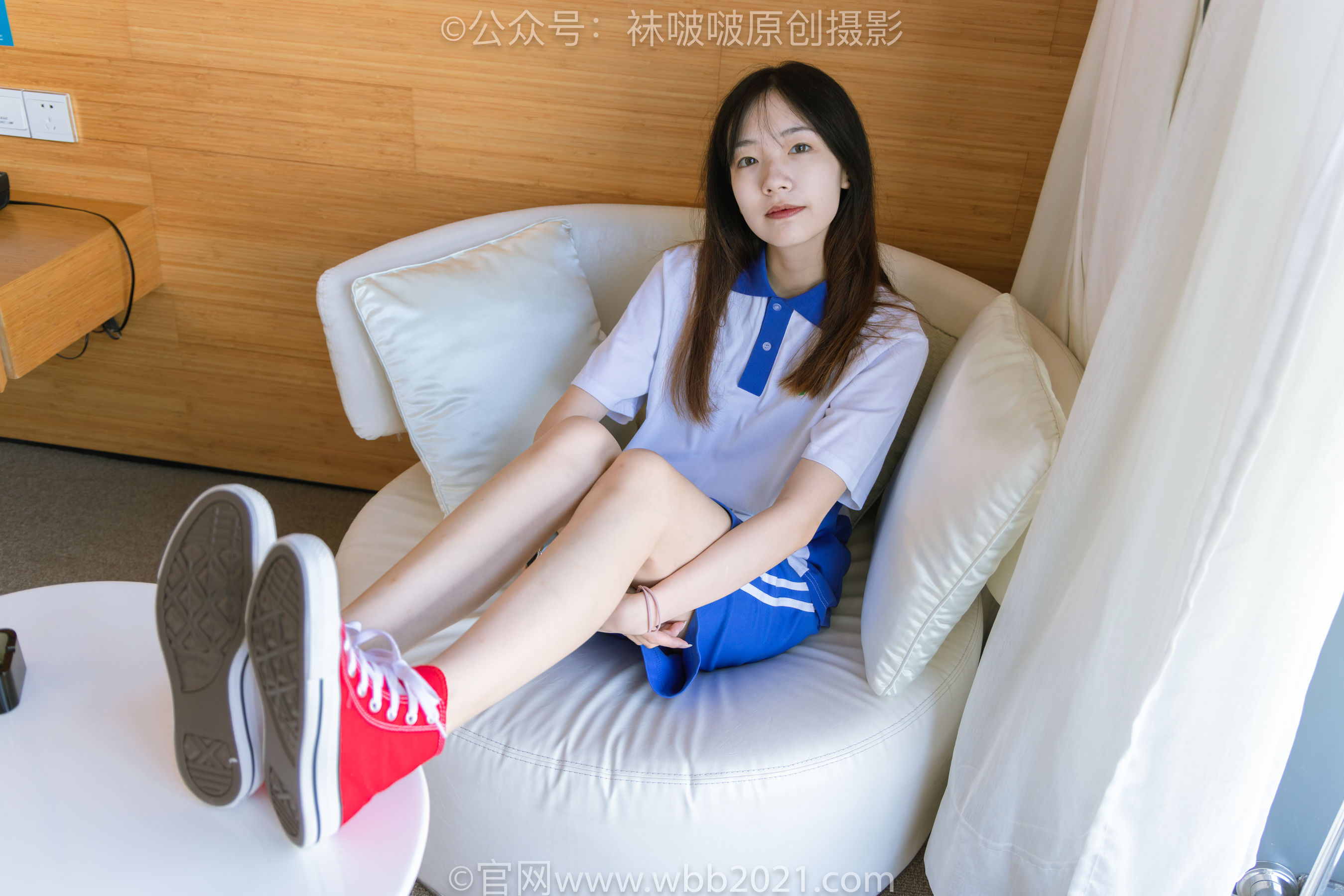 BoBoSocks袜啵啵 No.336 小甜豆 -校服、帆布鞋、白棉袜、裸足