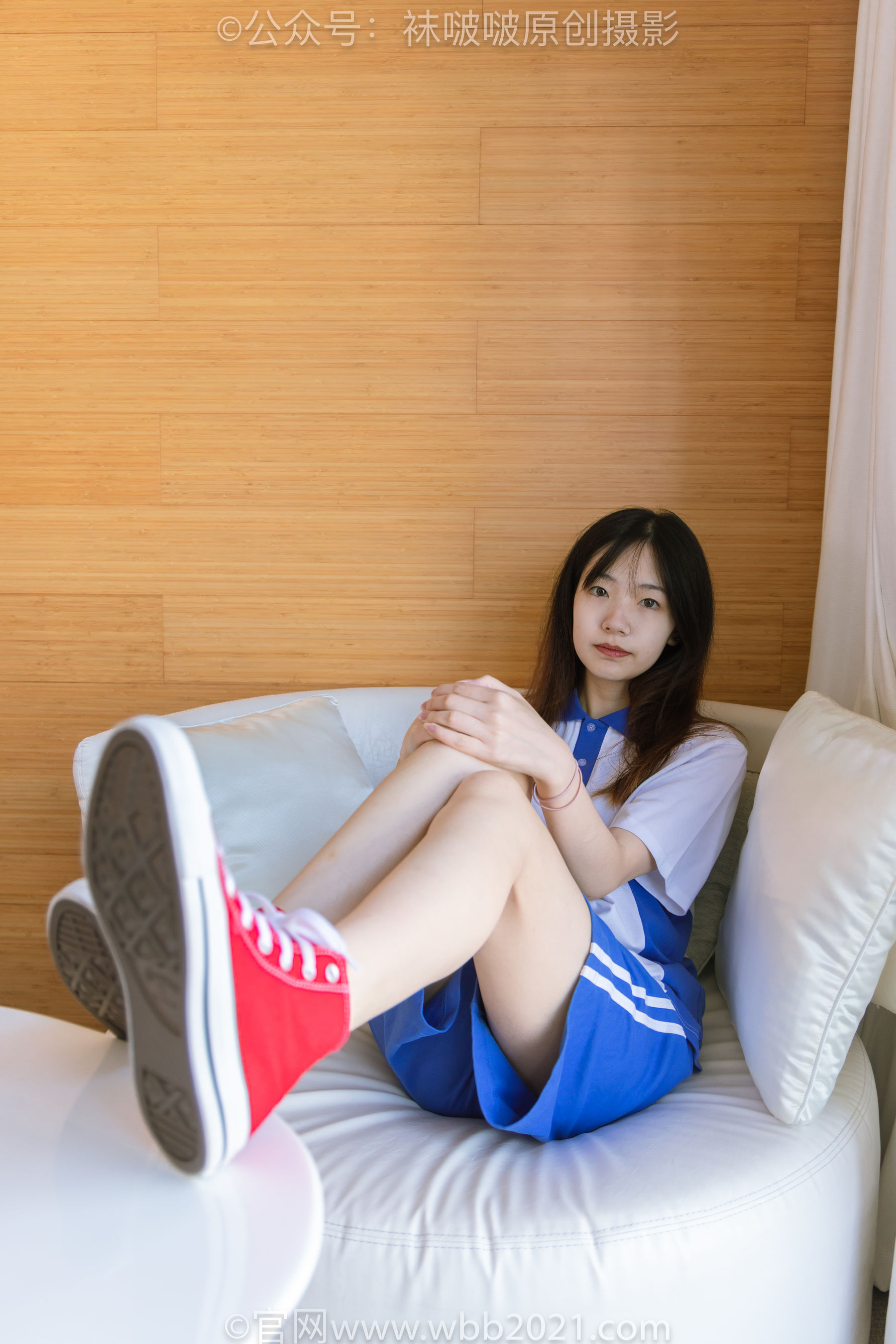 BoBoSocks袜啵啵 No.336 小甜豆 -校服、帆布鞋、白棉袜、裸足