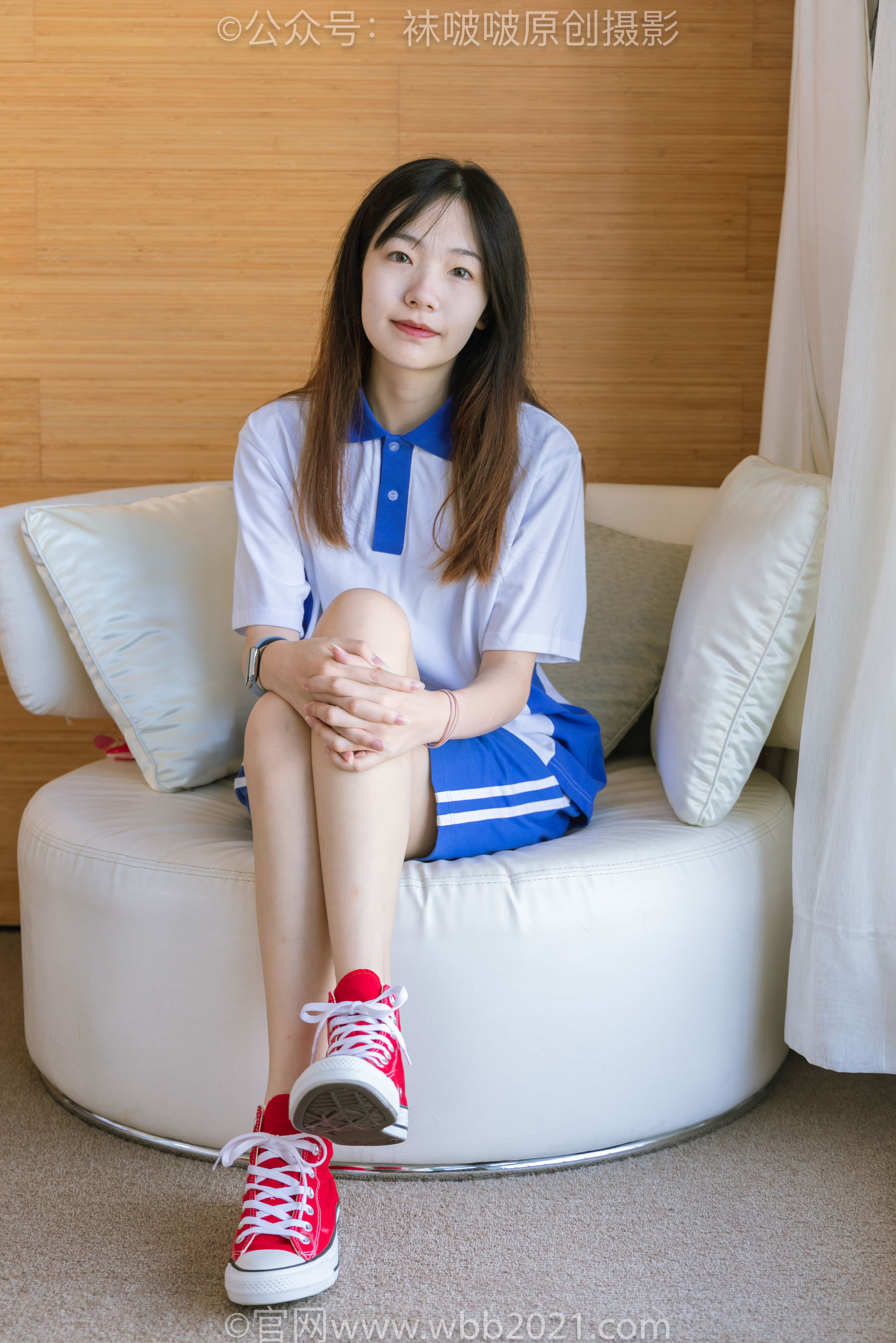 BoBoSocks袜啵啵 No.336 小甜豆 -校服、帆布鞋、白棉袜、裸足