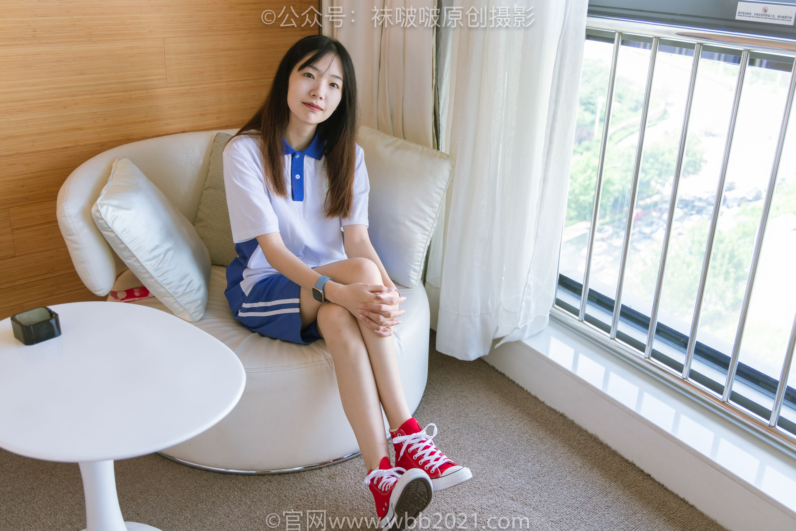 BoBoSocks袜啵啵 No.336 小甜豆 -校服、帆布鞋、白棉袜、裸足