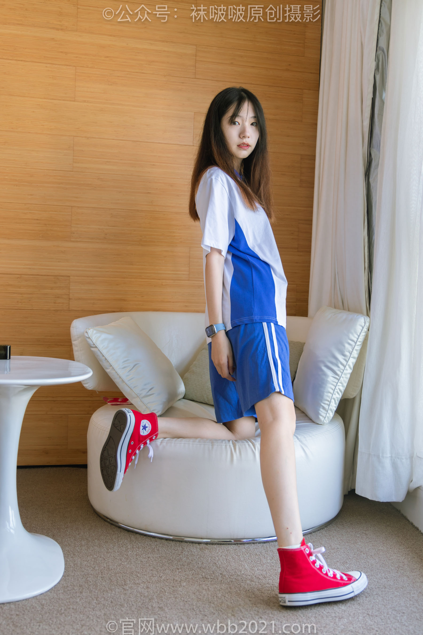 BoBoSocks袜啵啵 No.336 小甜豆 -校服、帆布鞋、白棉袜、裸足