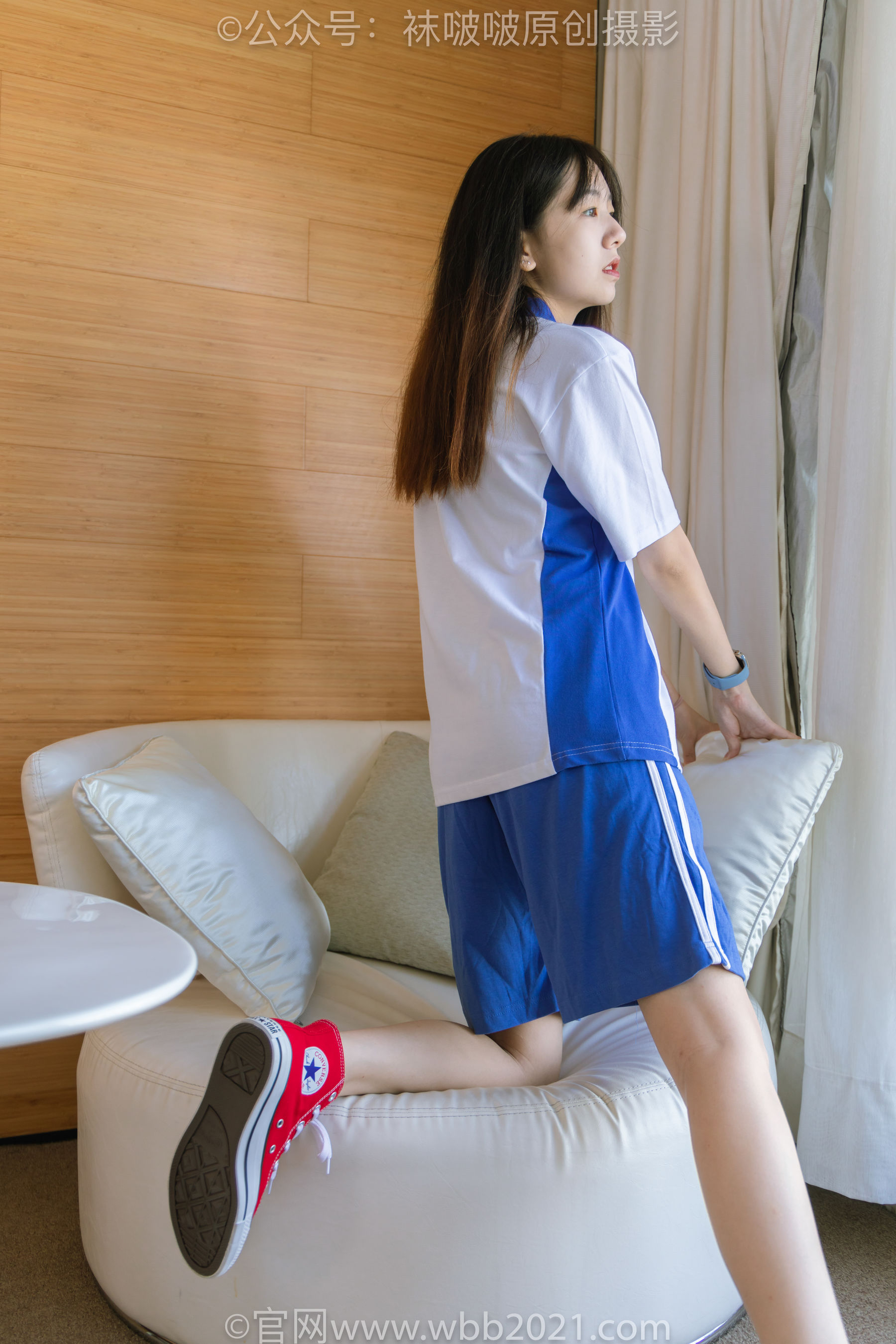 BoBoSocks袜啵啵 No.336 小甜豆 -校服、帆布鞋、白棉袜、裸足