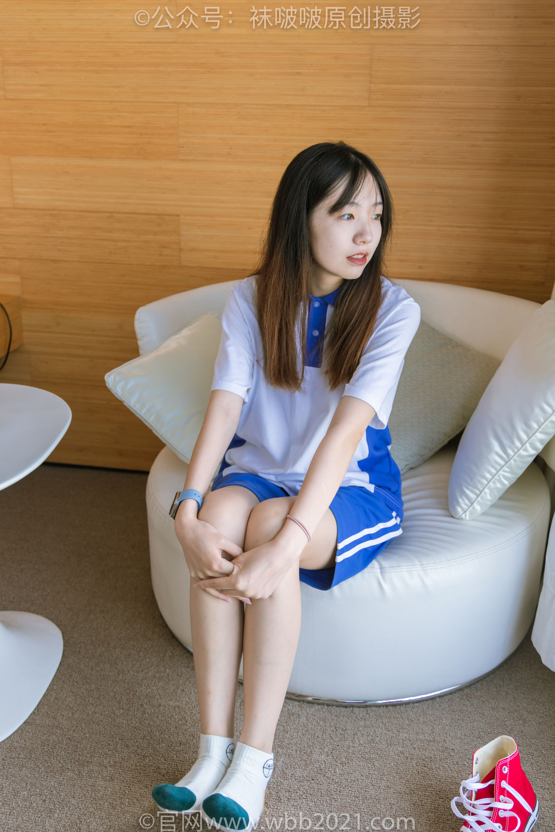 BoBoSocks袜啵啵 No.336 小甜豆 -校服、帆布鞋、白棉袜、裸足