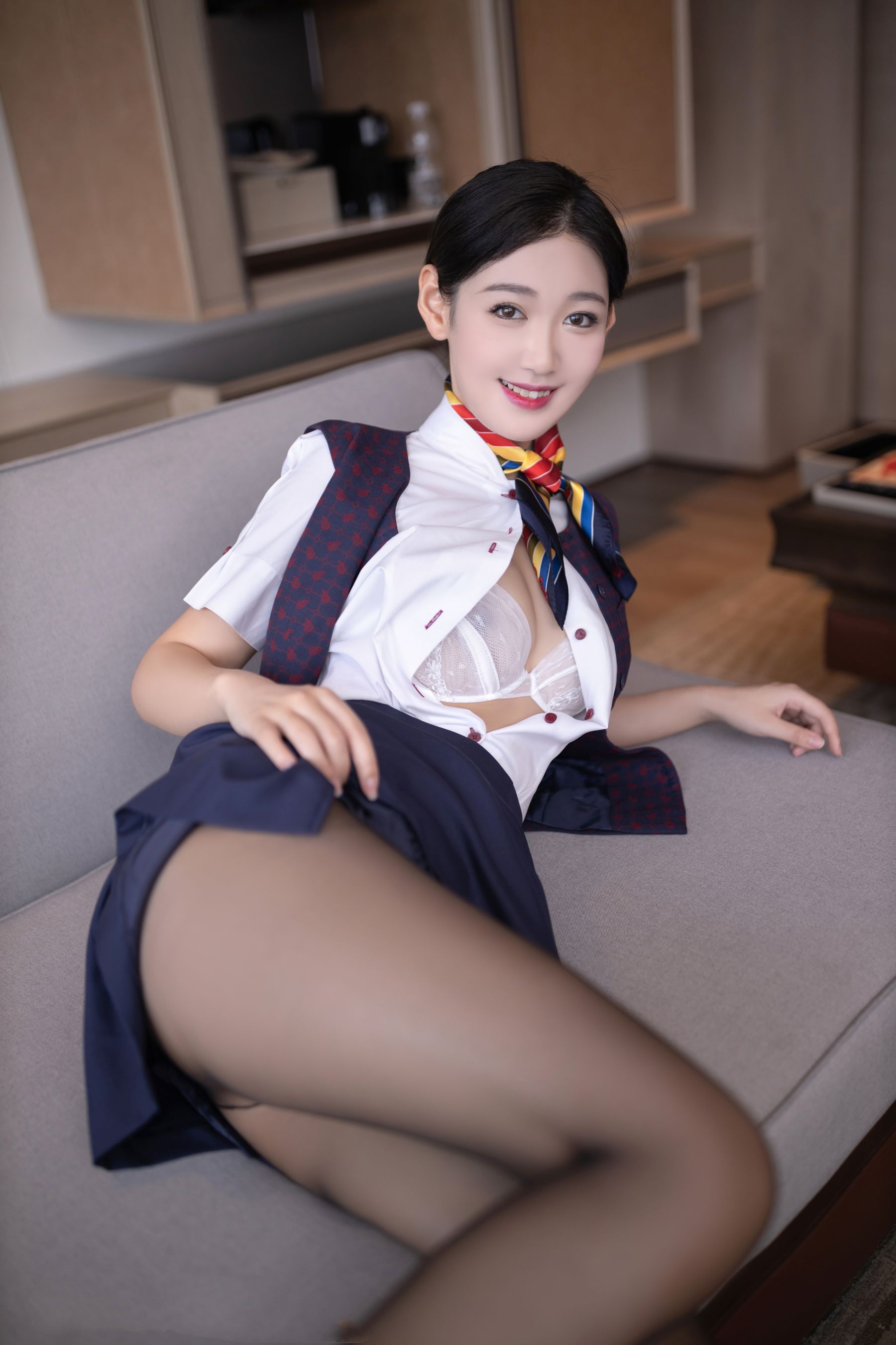 唐安琪 国航空姐写真