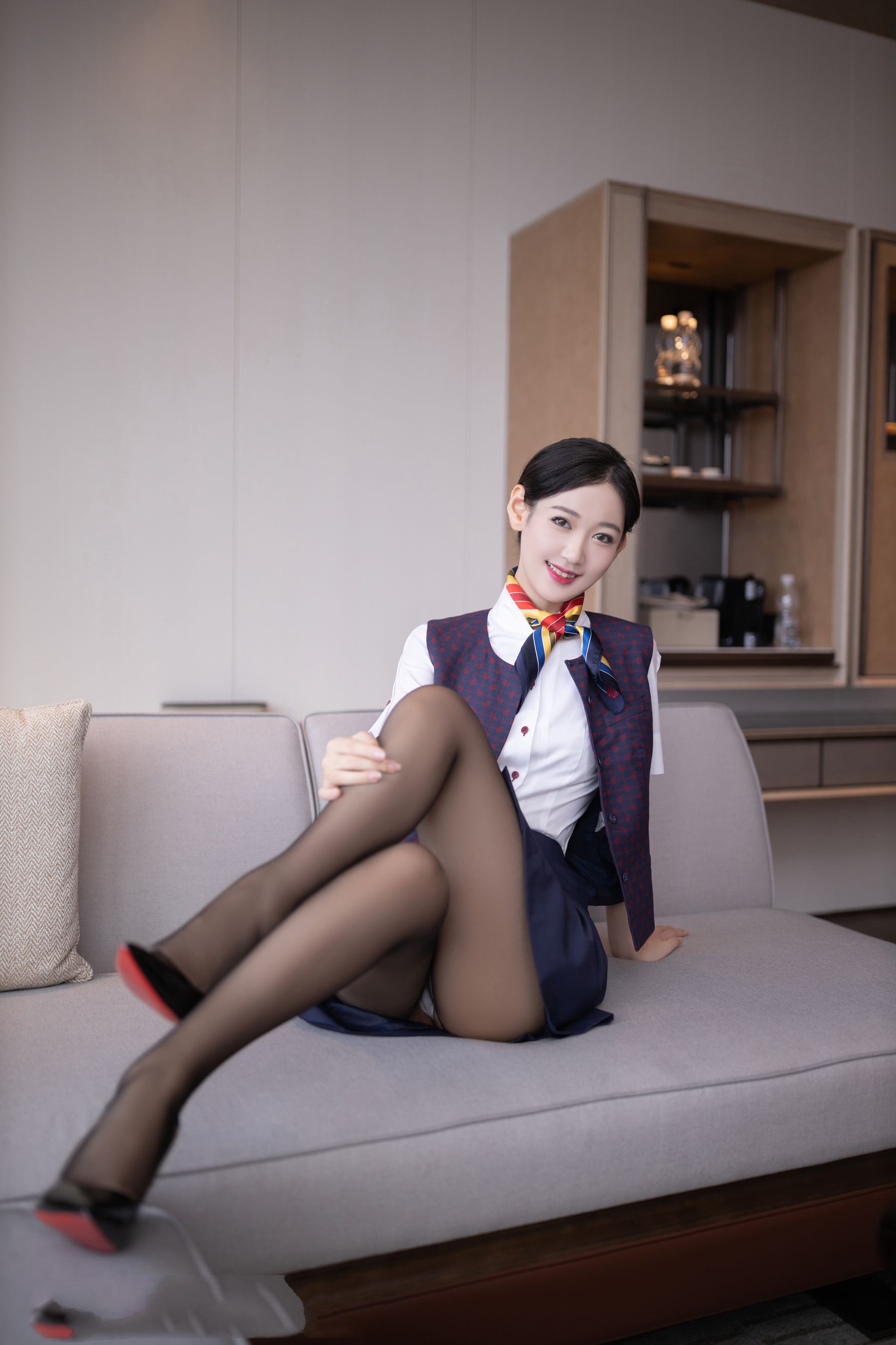 唐安琪 国航空姐写真