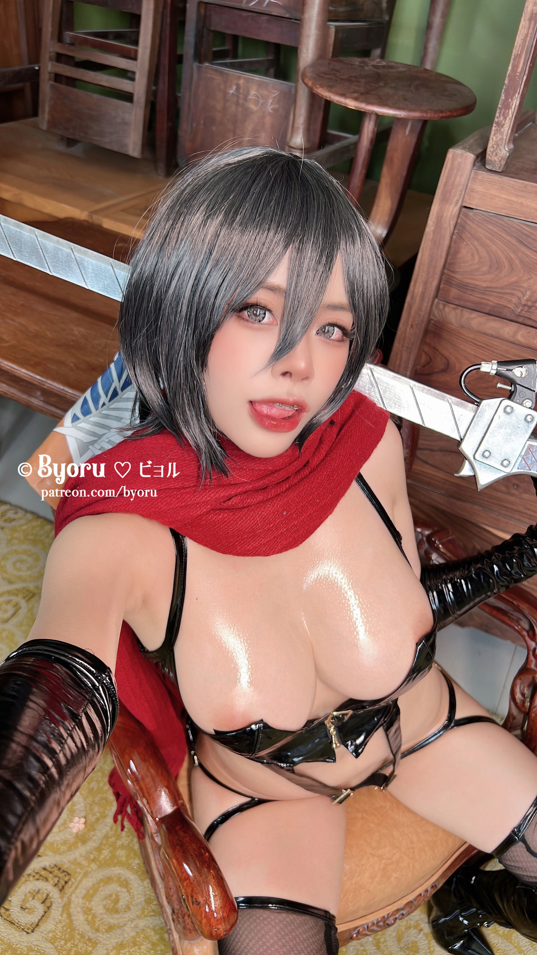 日本性感萝莉 Byoru - Mikasa Ackerman (Attack on Titan)