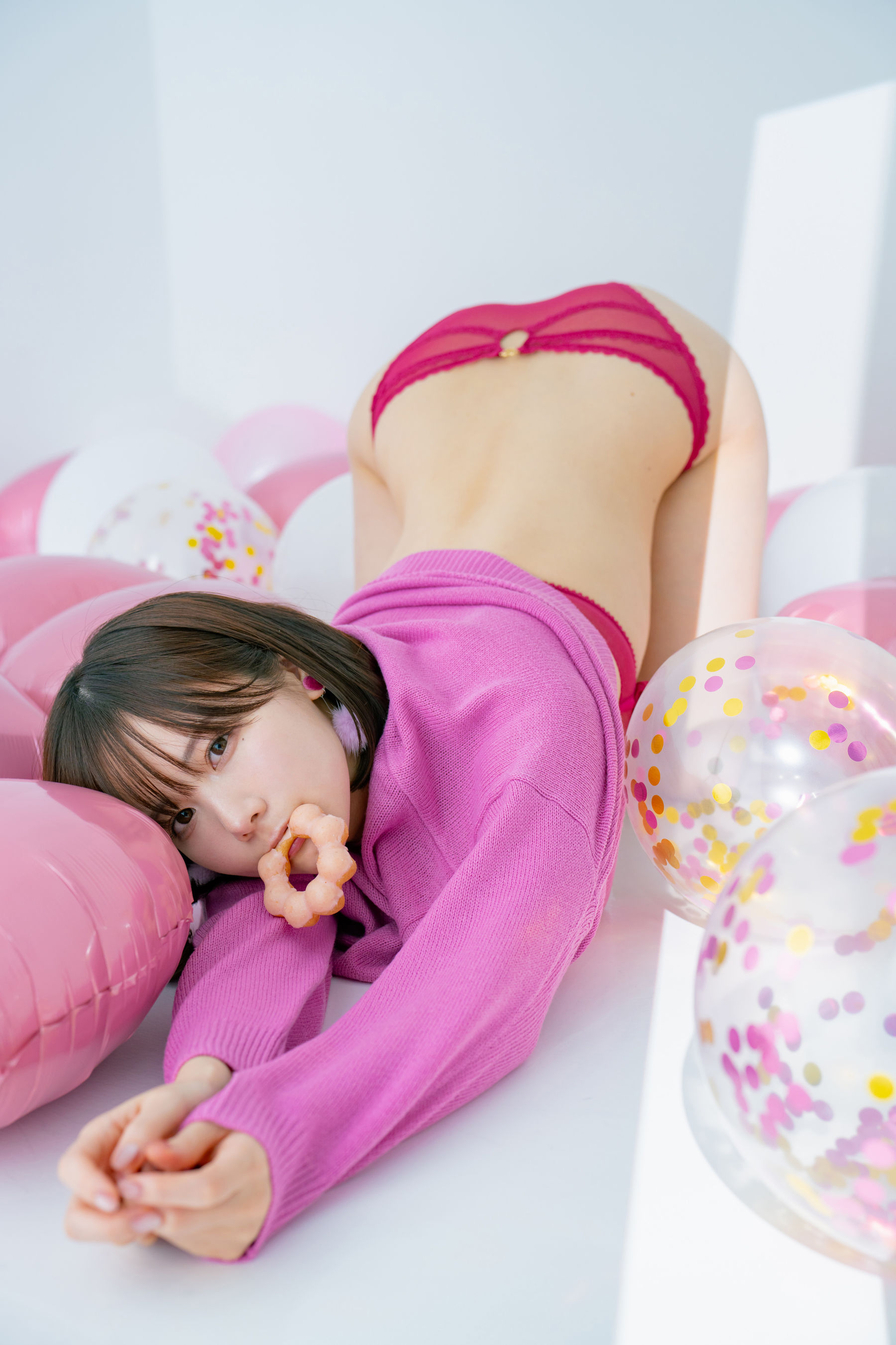 日本甜美COSER けんけん [fantia] 2024.02 写真 バレンタイン 撮影PINK
