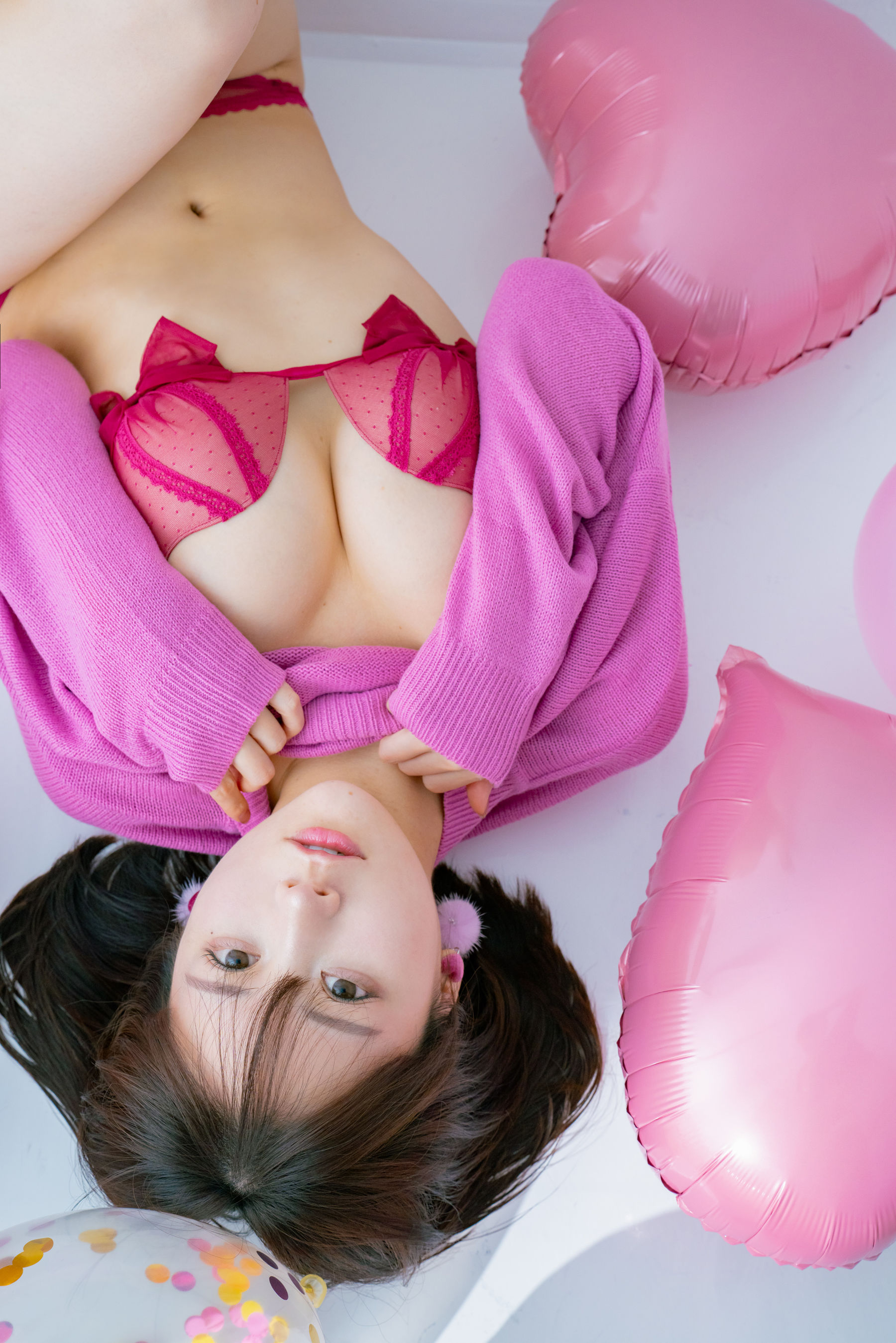 日本甜美COSER けんけん [fantia] 2024.02 写真 バレンタイン 撮影PINK