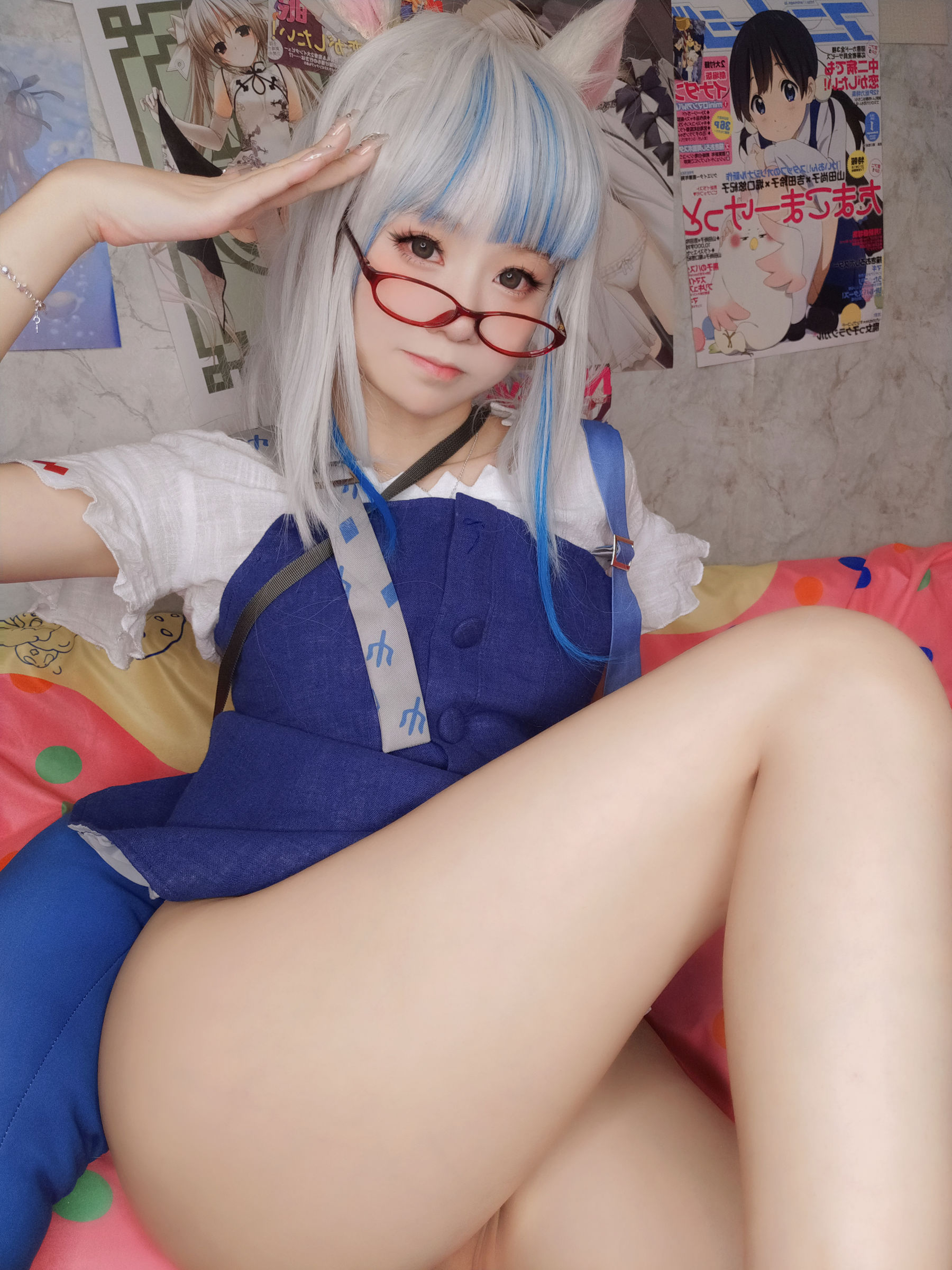 萌妹子Coser 摇摇乐 yoyo fantia GawrGura