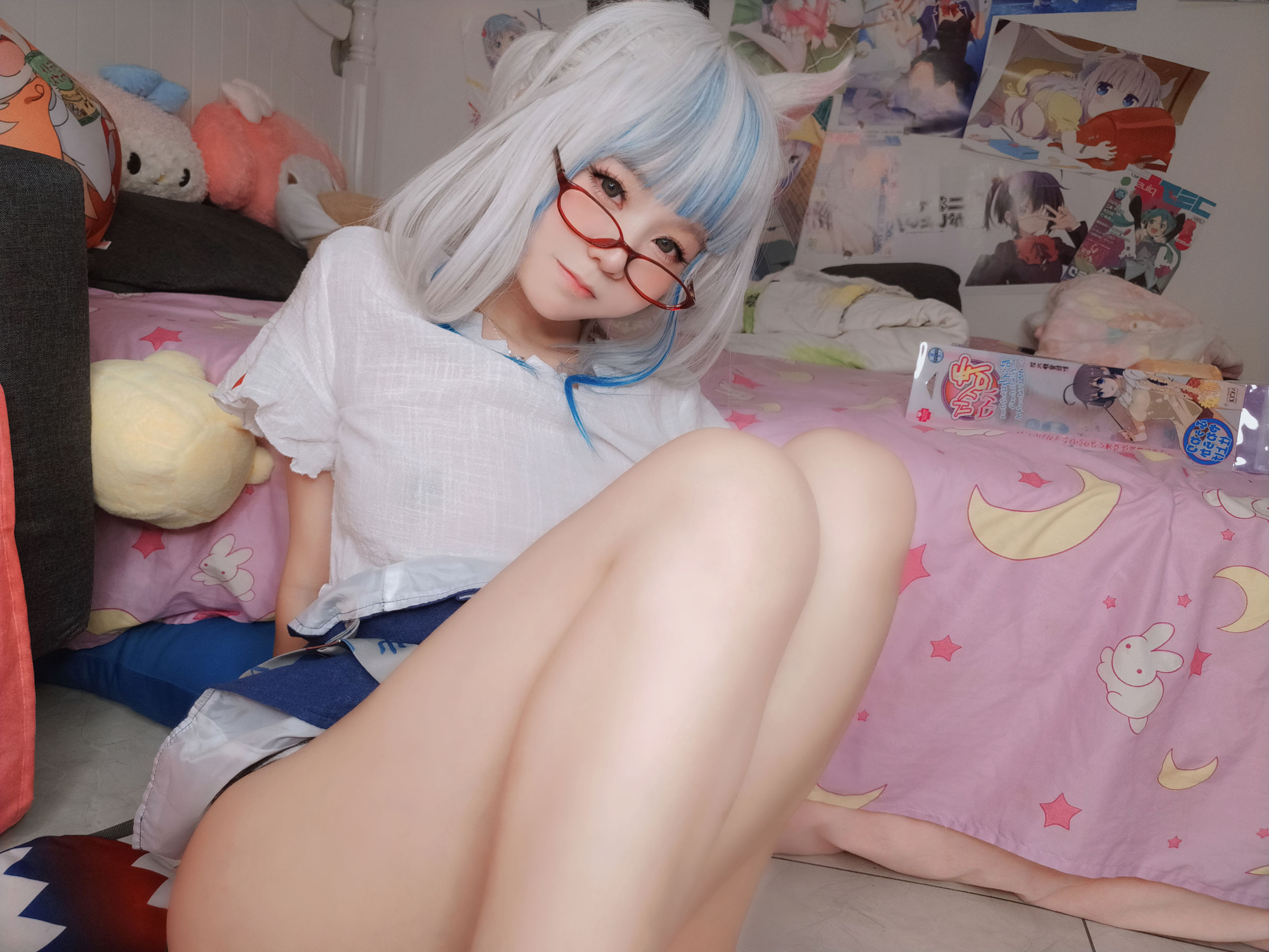 萌妹子Coser 摇摇乐 yoyo fantia GawrGura