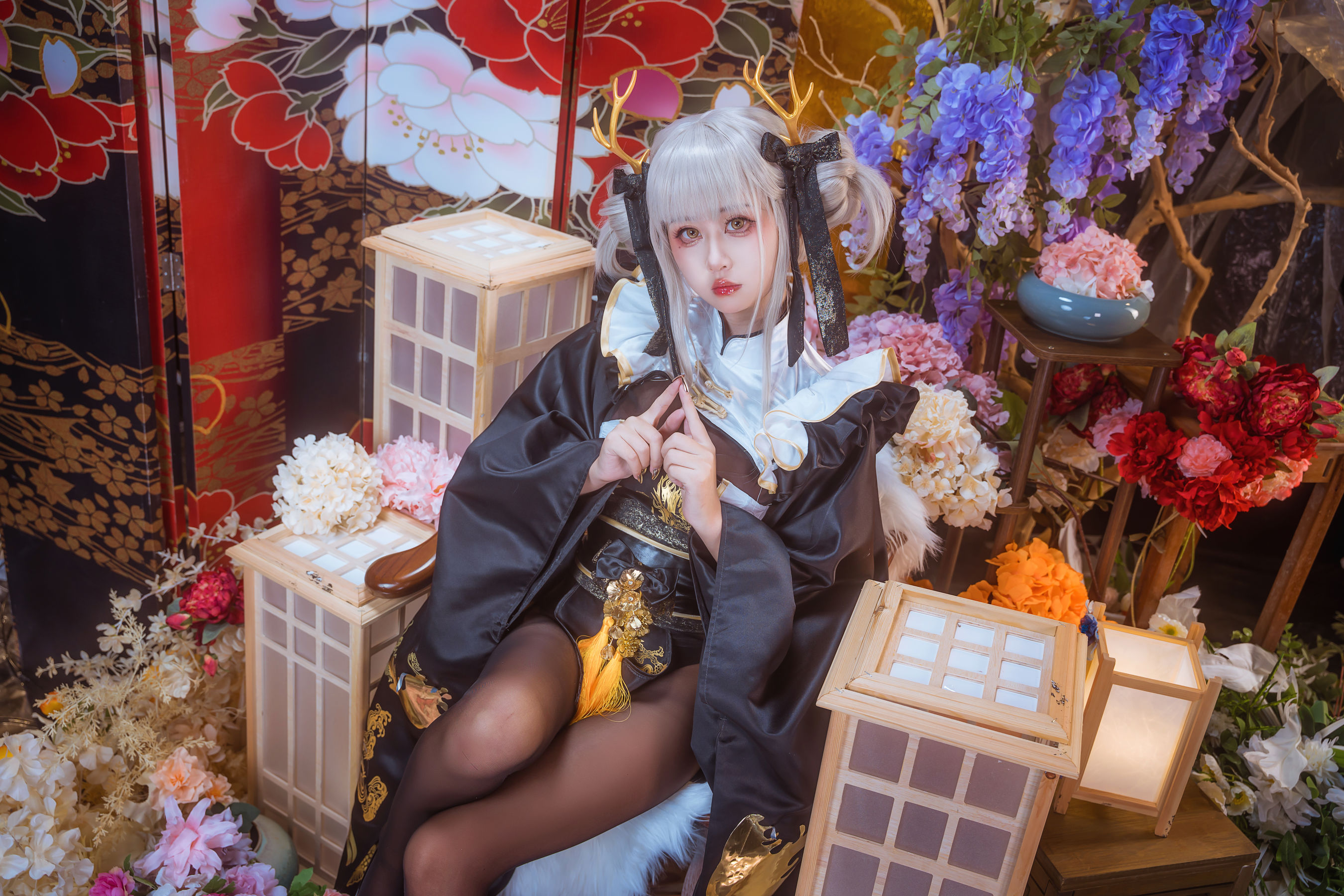 阳光美少女 萌芽儿o0 - 白兔和服